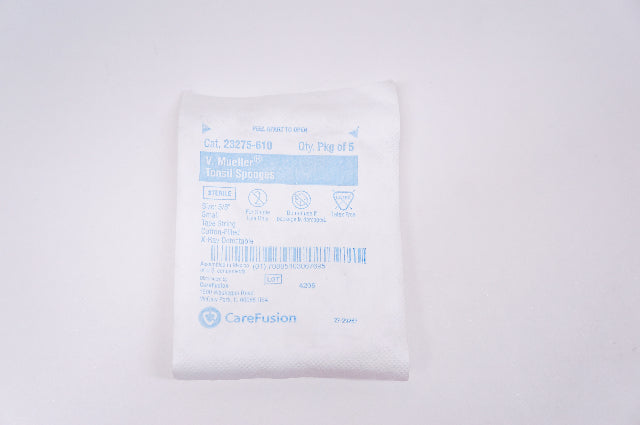CareFusion 23275-610 V.Mueller Tonsil Sponges 5/8inch - Pack of 5