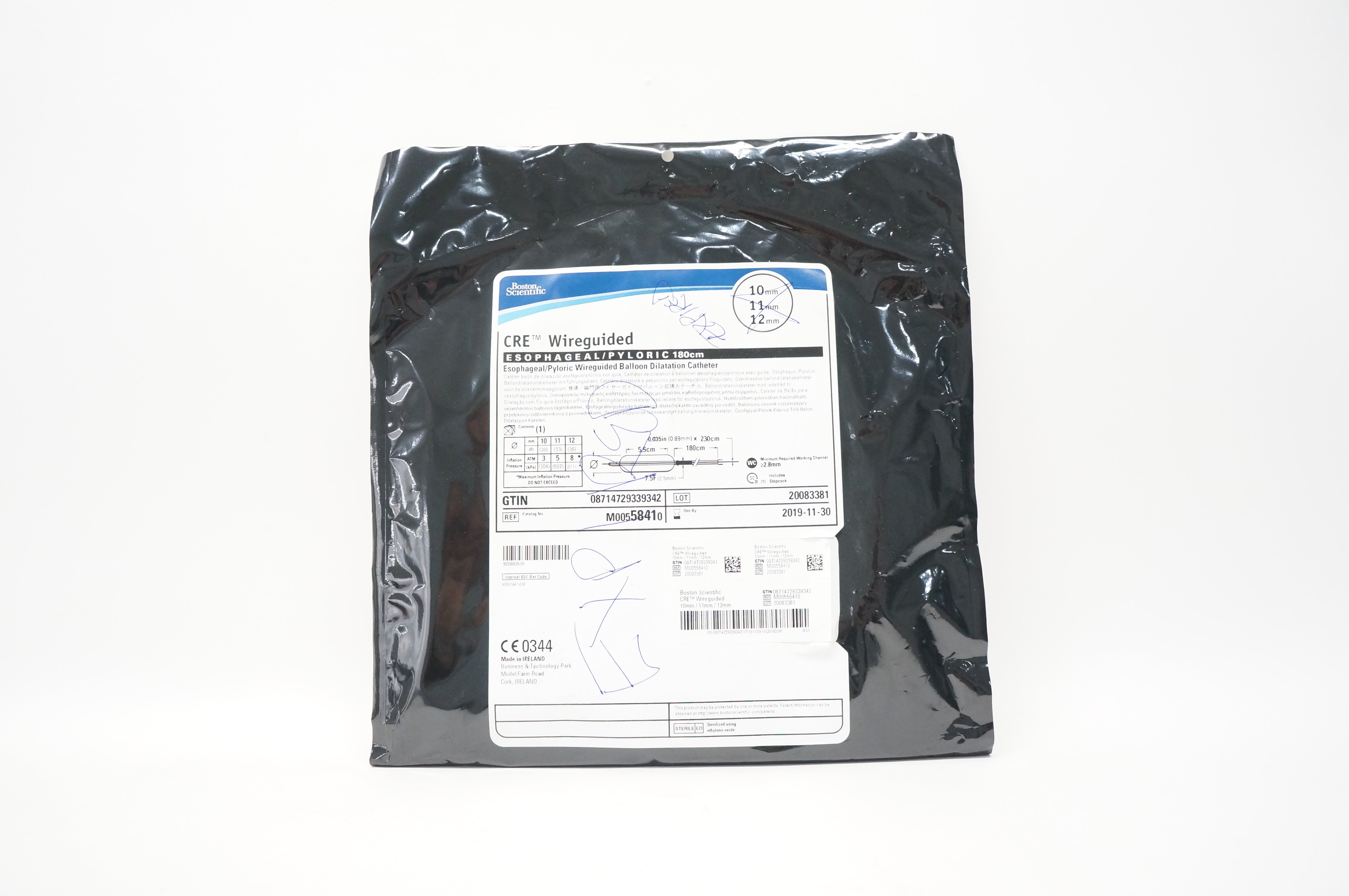Boston Scientific M00558410 CRE Balloon Dilatation Cath. 10mm x 11mm x 12mm (x)