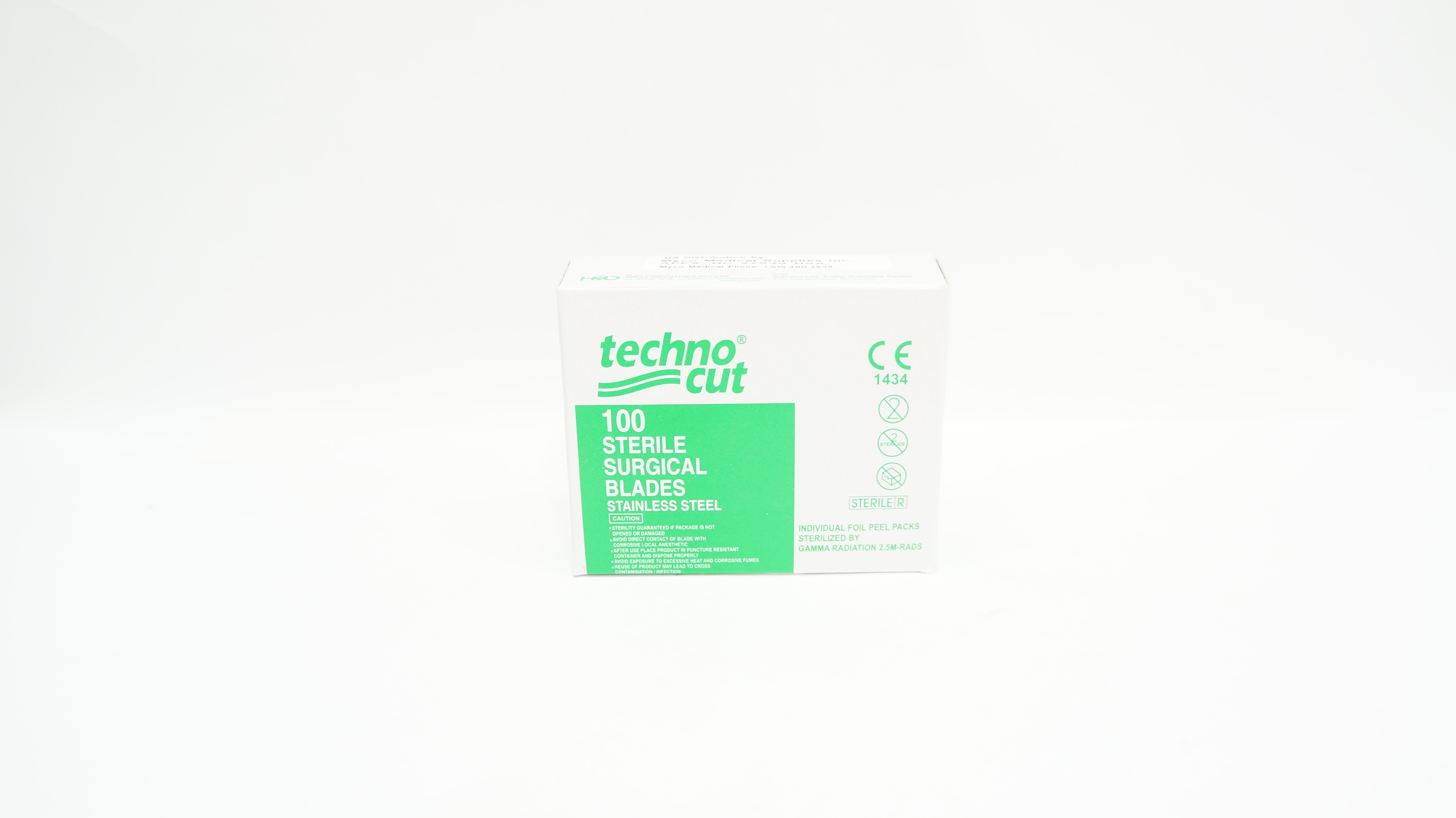 Niraj Industries 03740 Healthcare Technocut Surgical Blades SS #10-Box Of 100
