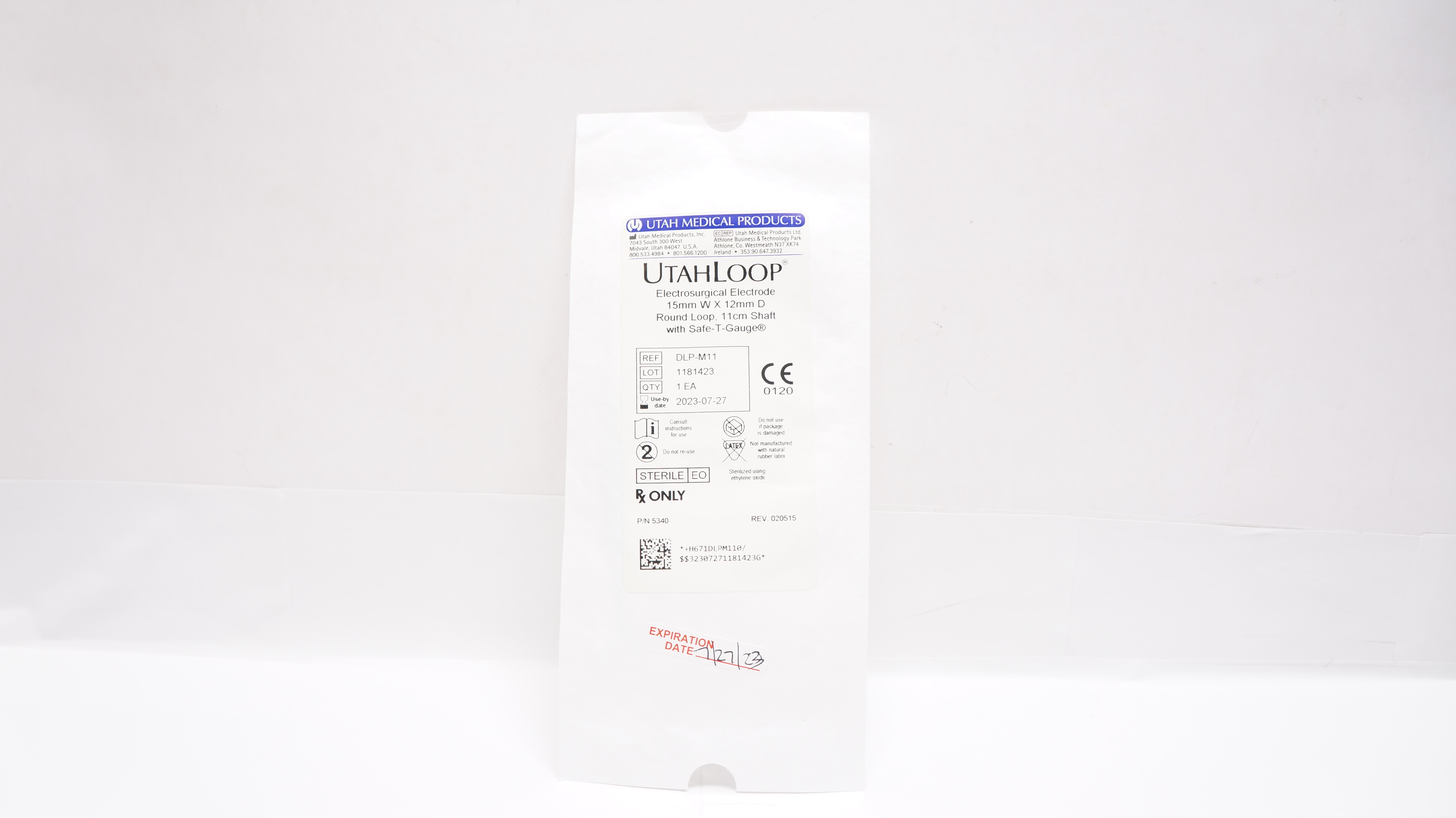 Utah Medical DLP-M11 Electrosurgical Electrode 15 x 12mm Round Loop (x)