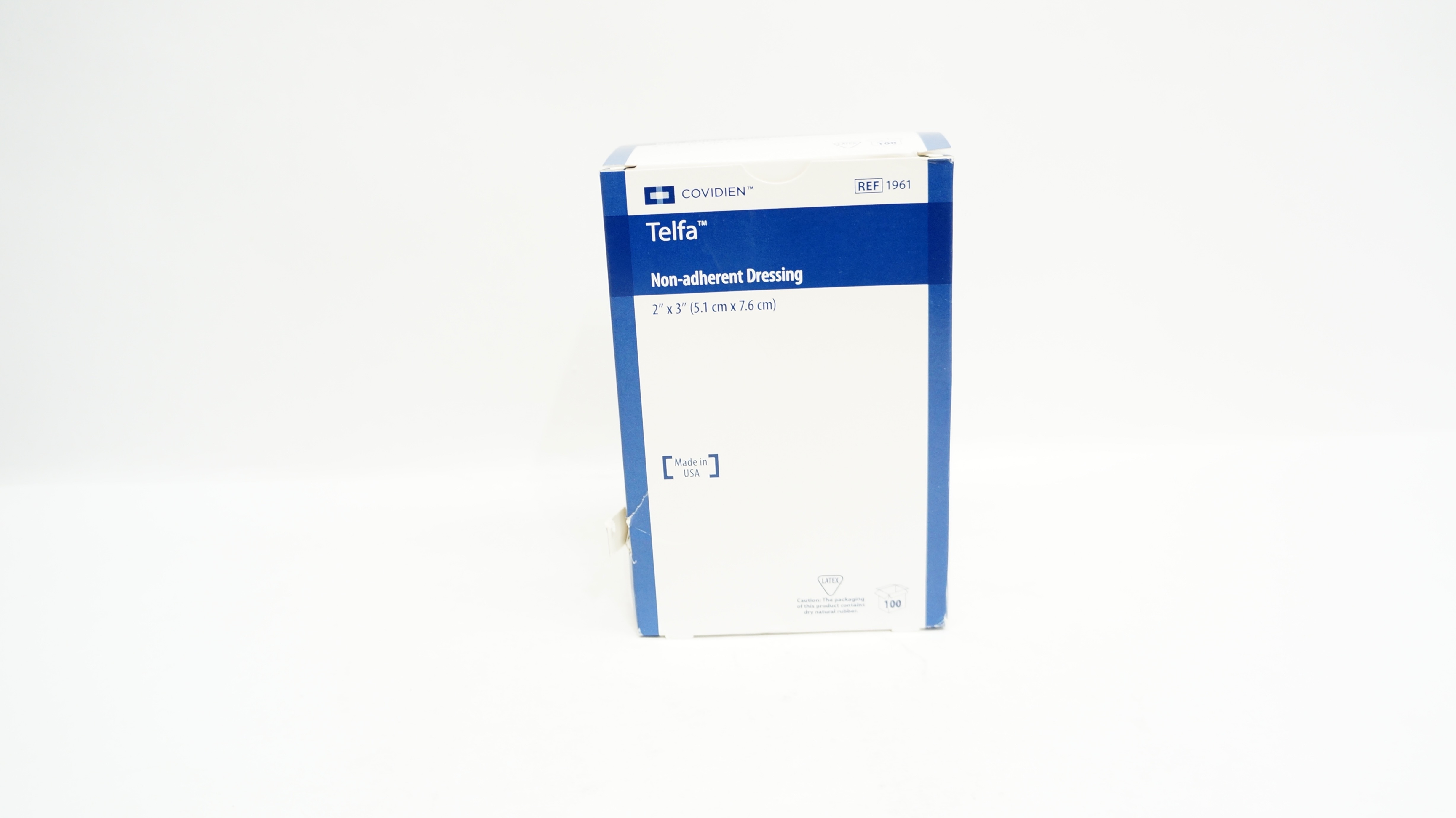 Covidien 1961 Telfa Non-Adherent Dressing 2 inch x 3 inch - Box of 100