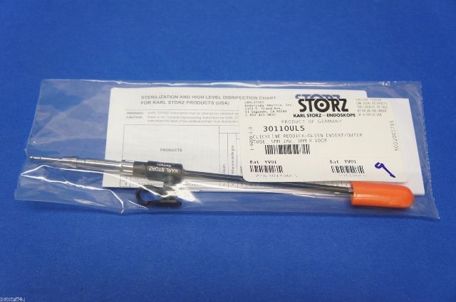 Karl Storz 30110ULS Clickline Reddick-Olsen Insert/Outer Tube 5mm Jaw 3mmx10cm