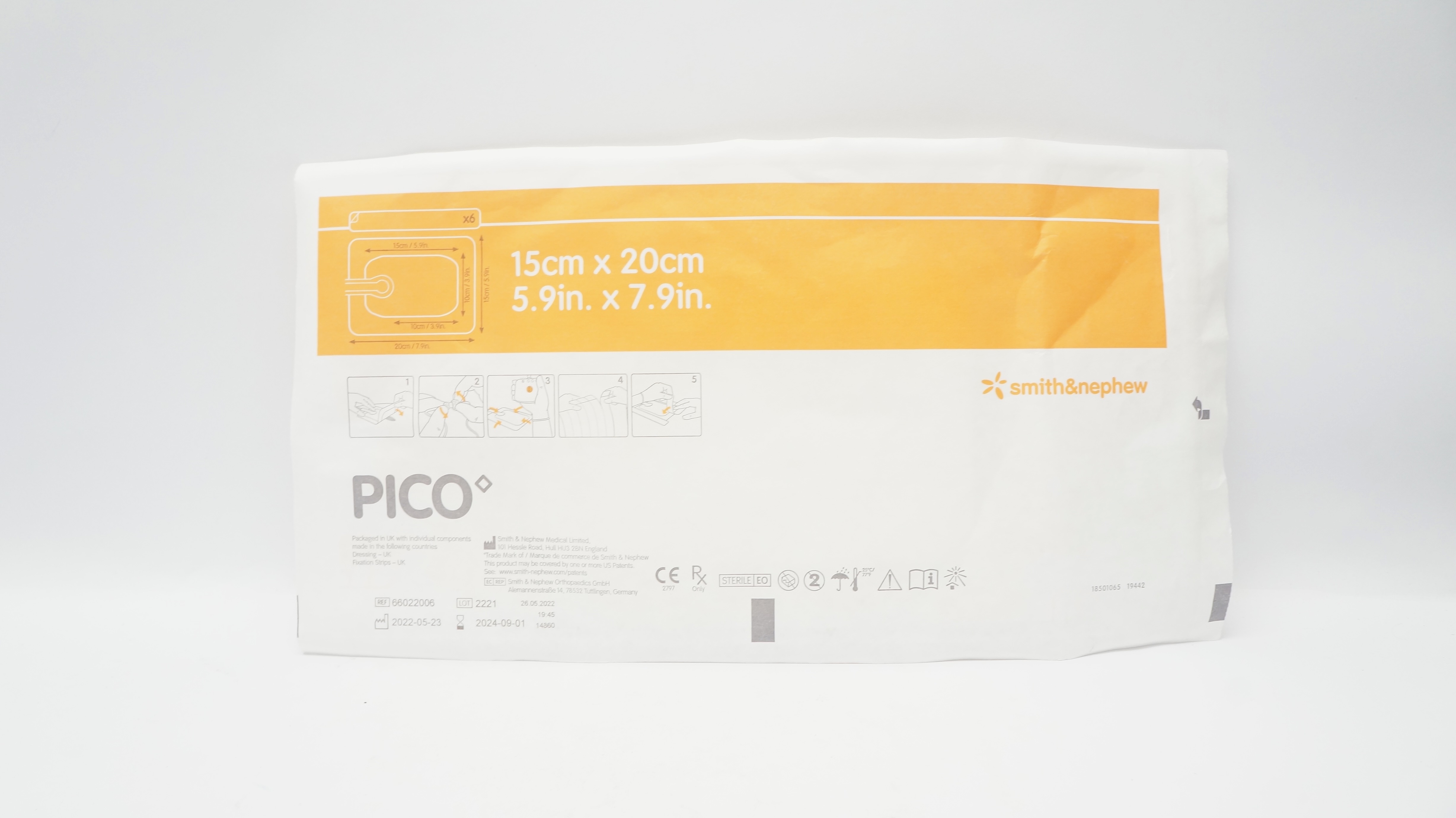 Smith&Nephew 66022006 PICO 7 Wound Therapy System 5.9 x 7.9inch (x)