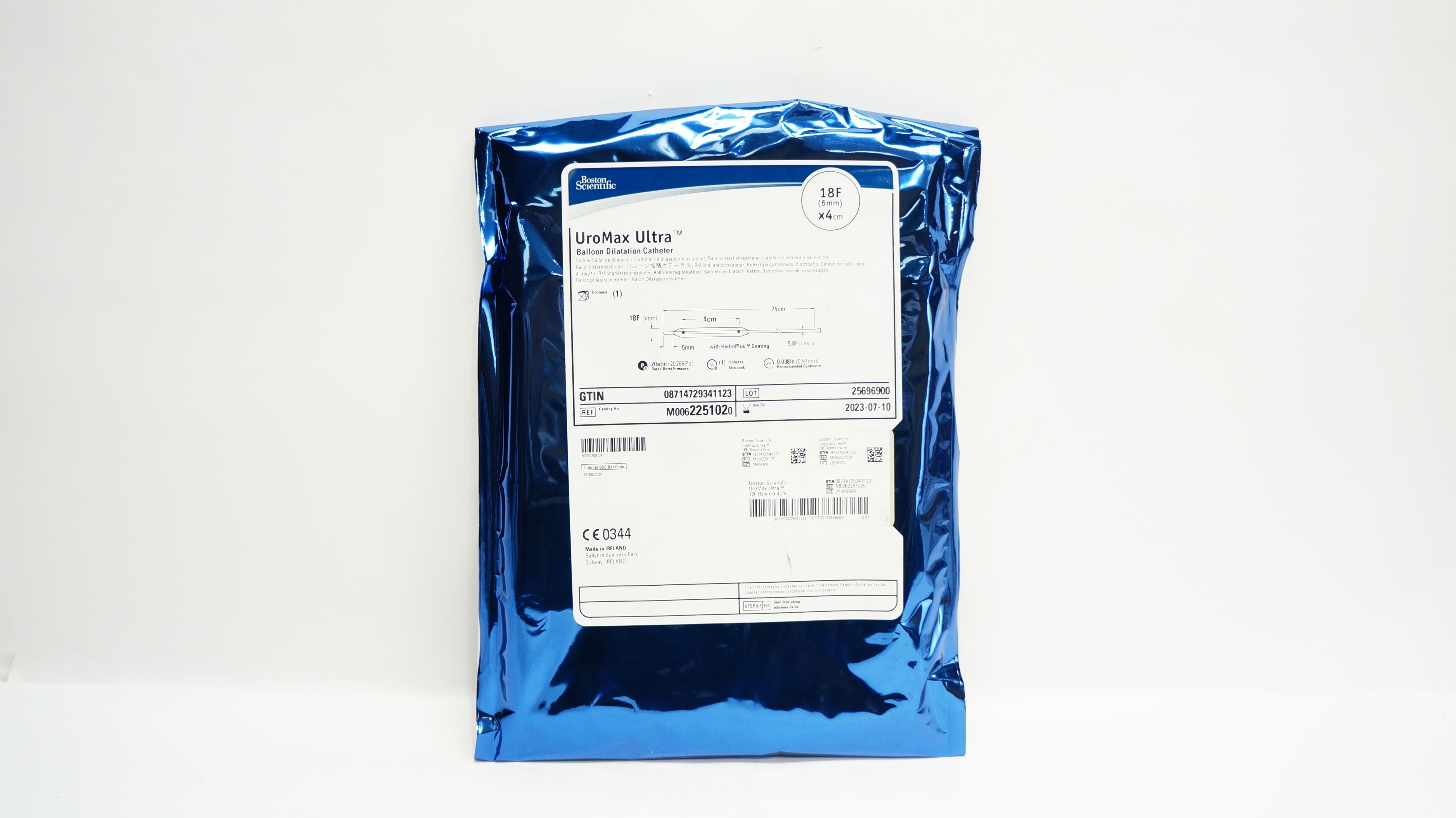 Boston Scientific M0062251020 UroMax Ultra Balloon Dilatation Cath.18F x 4cm (x)