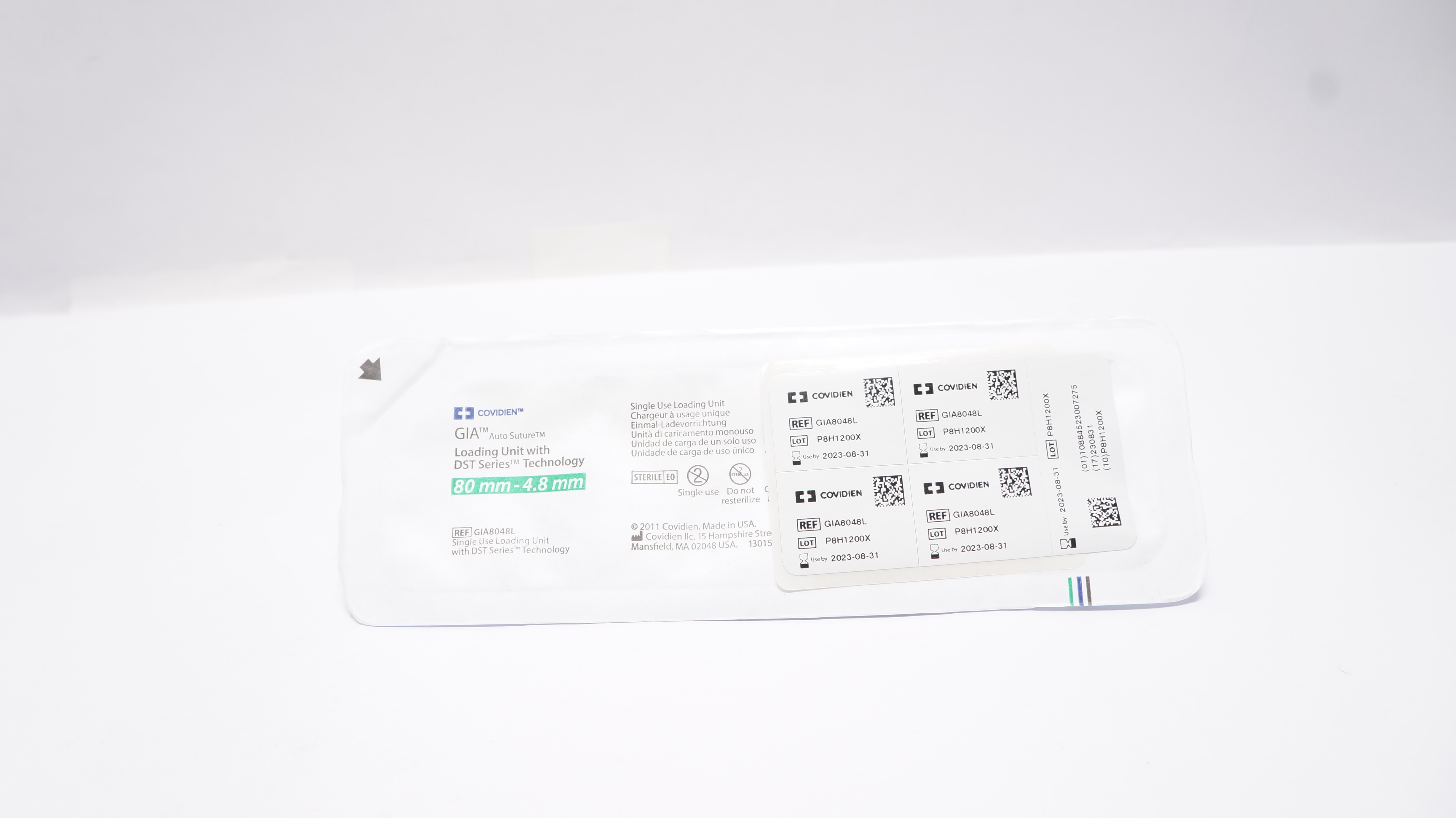 Covidien GIA8048L GIA Loading Unit with DST Series Technology 80mm - 4.8mm (x)