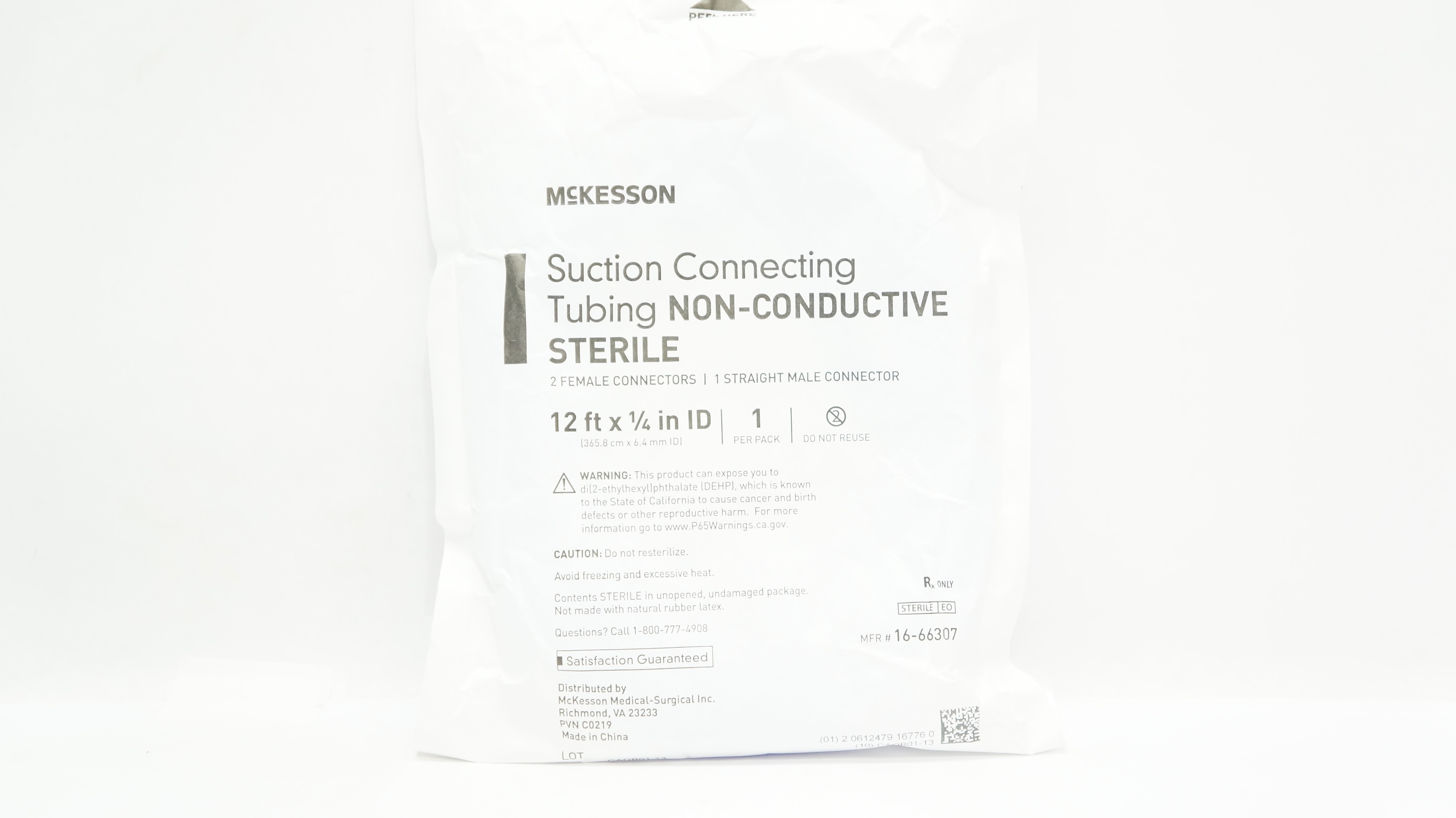 McKesson 16-66307 Suction Connectng Tubing 12ft x 1/4inch ID