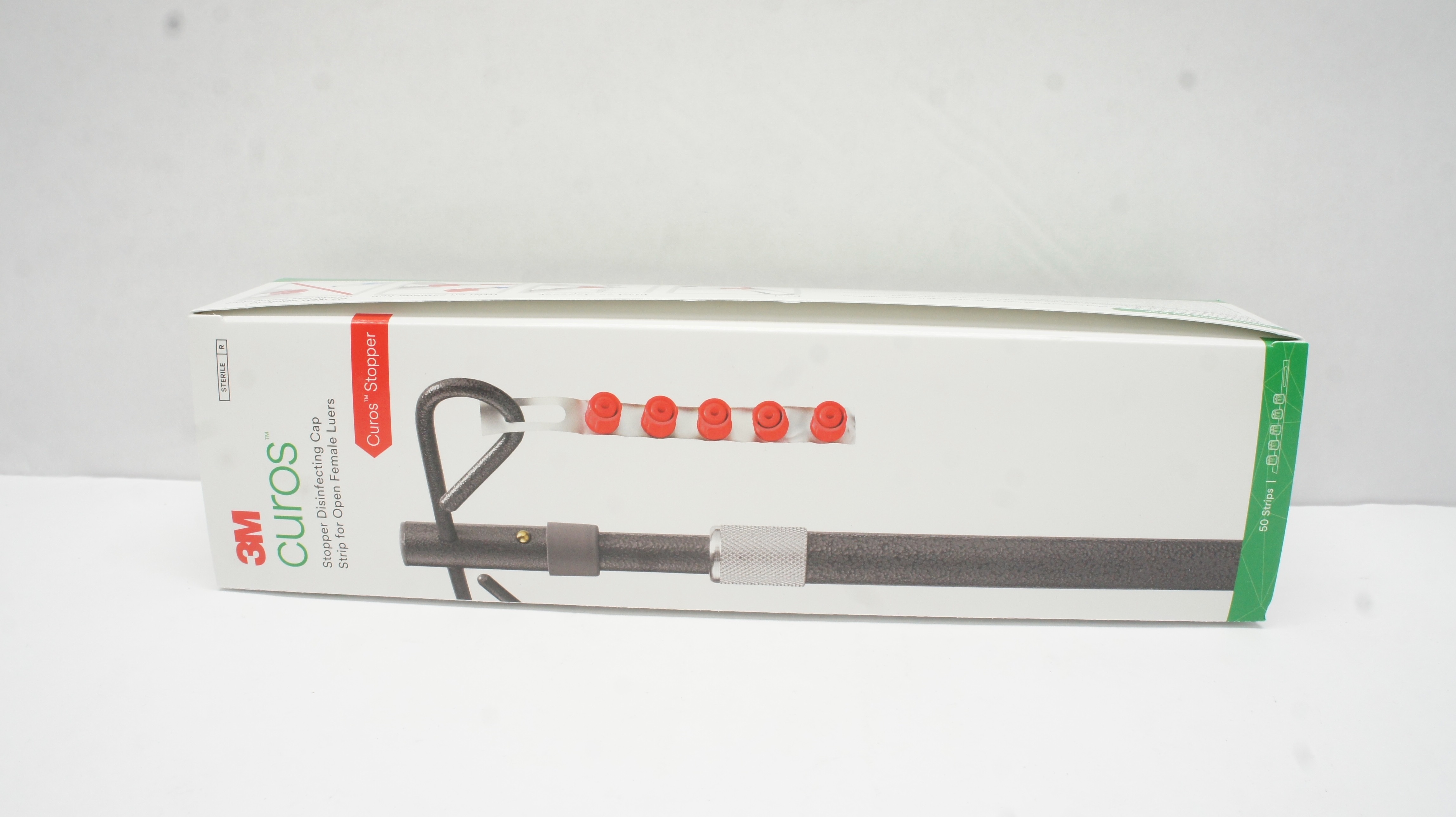 3M CSA5-250 Curos Stopper Disinfecting Cap Strip F/Open Female Luers - Box of 50