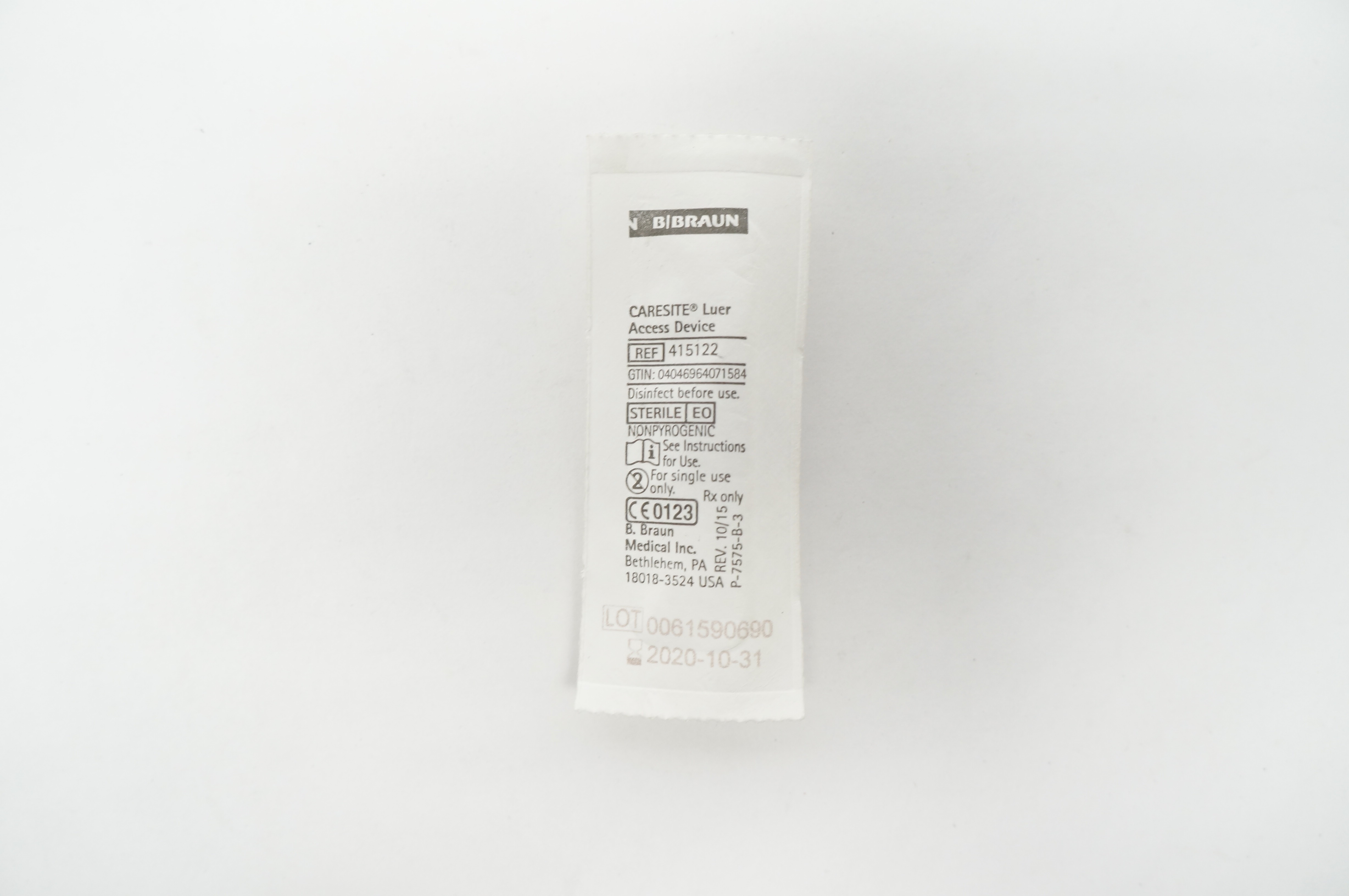 Braun 415122 Caresite Luer Access Device (x)