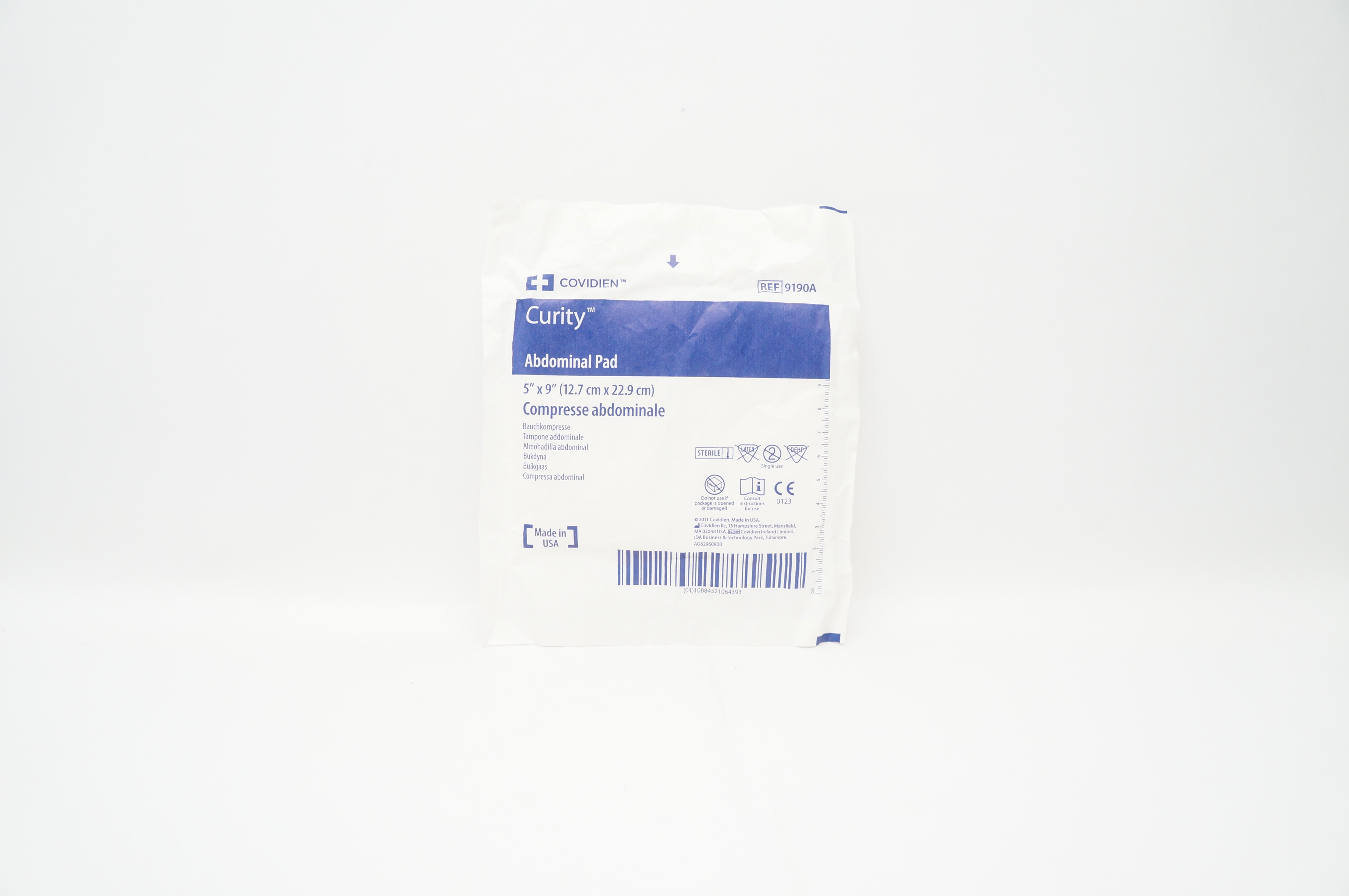 Covidien 9190A Curity Abdominal Pad 5inch x 9inch