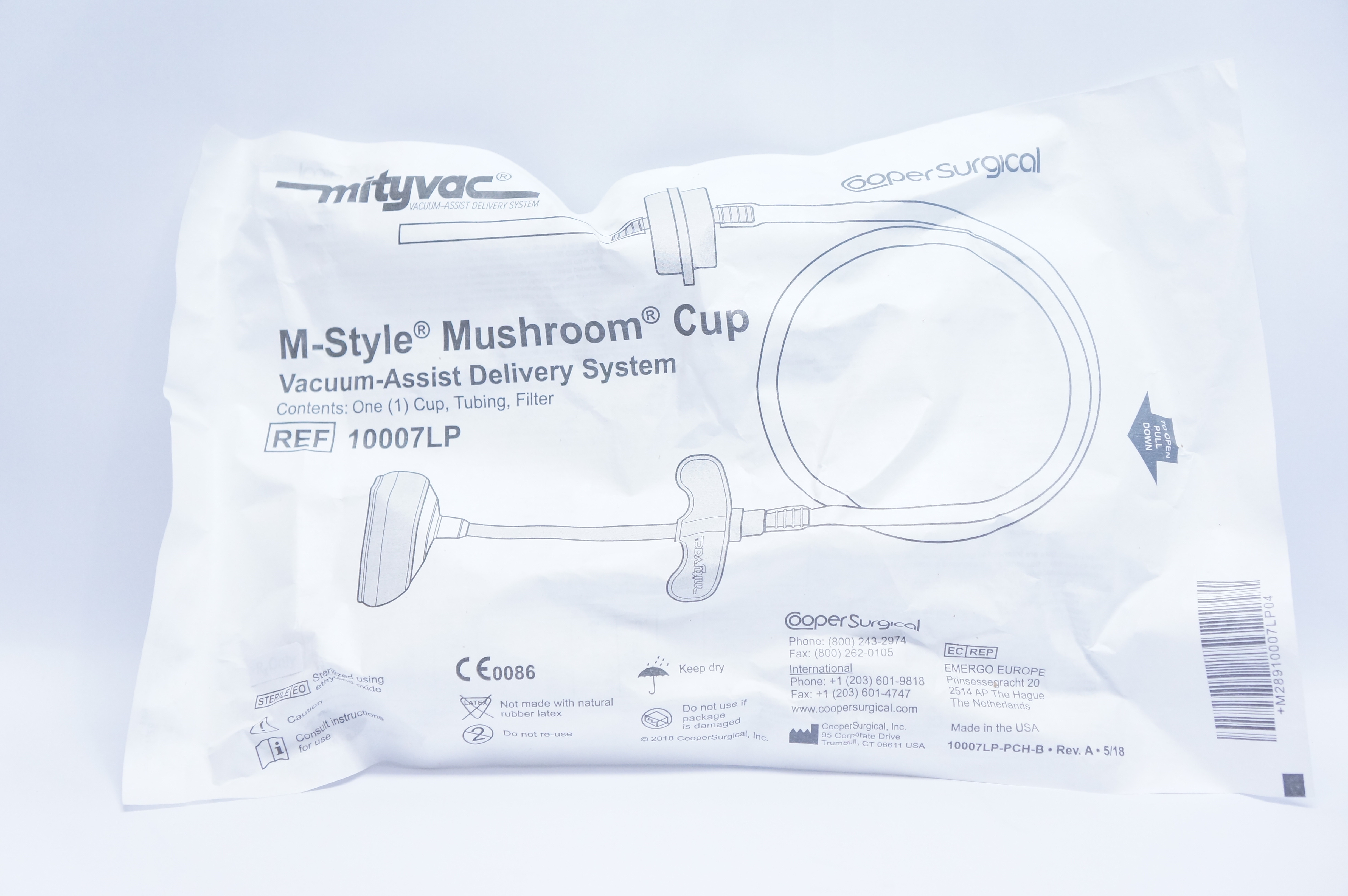 Cooper Surgical 10007LP M-Style Mushroom Cup Vacuum-Assist Delivery System