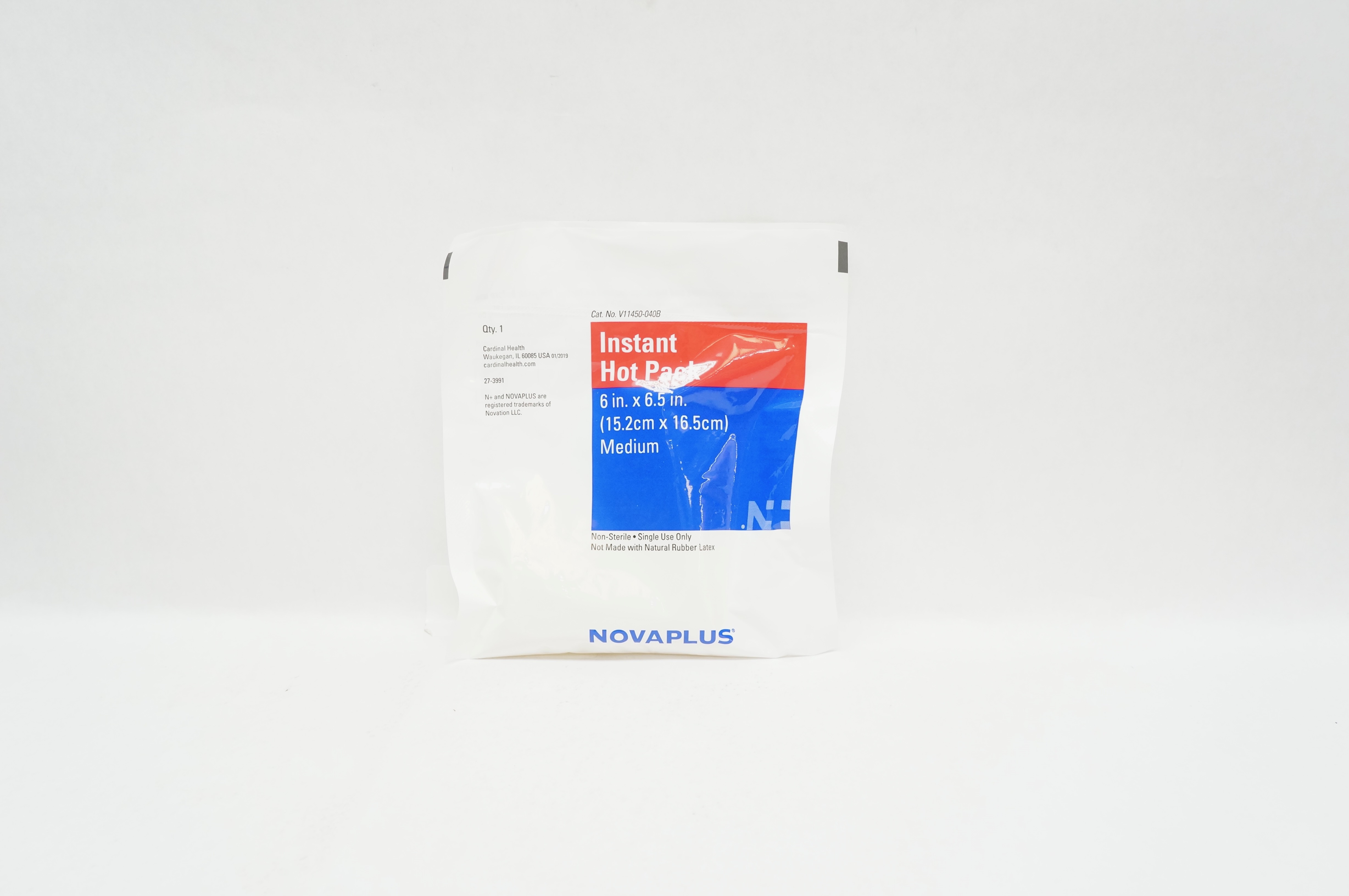 Cardinal Health V11450-040B Novaplus Instant Hot Pack, Medium 6inch x 6.5inch