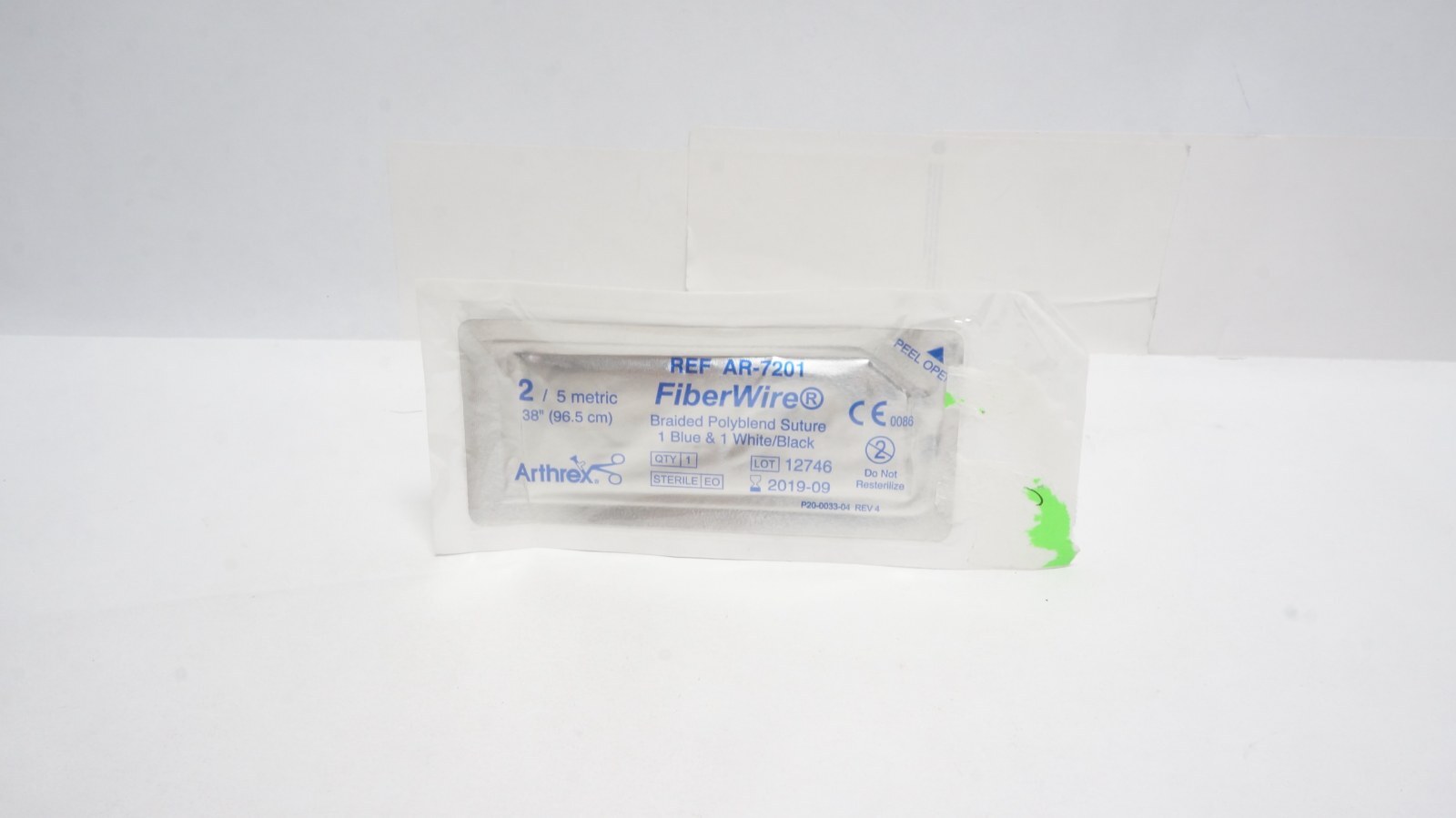 Arthrex AR-7201 FiberWire Suture 2/5 Metric 38" Blue/White