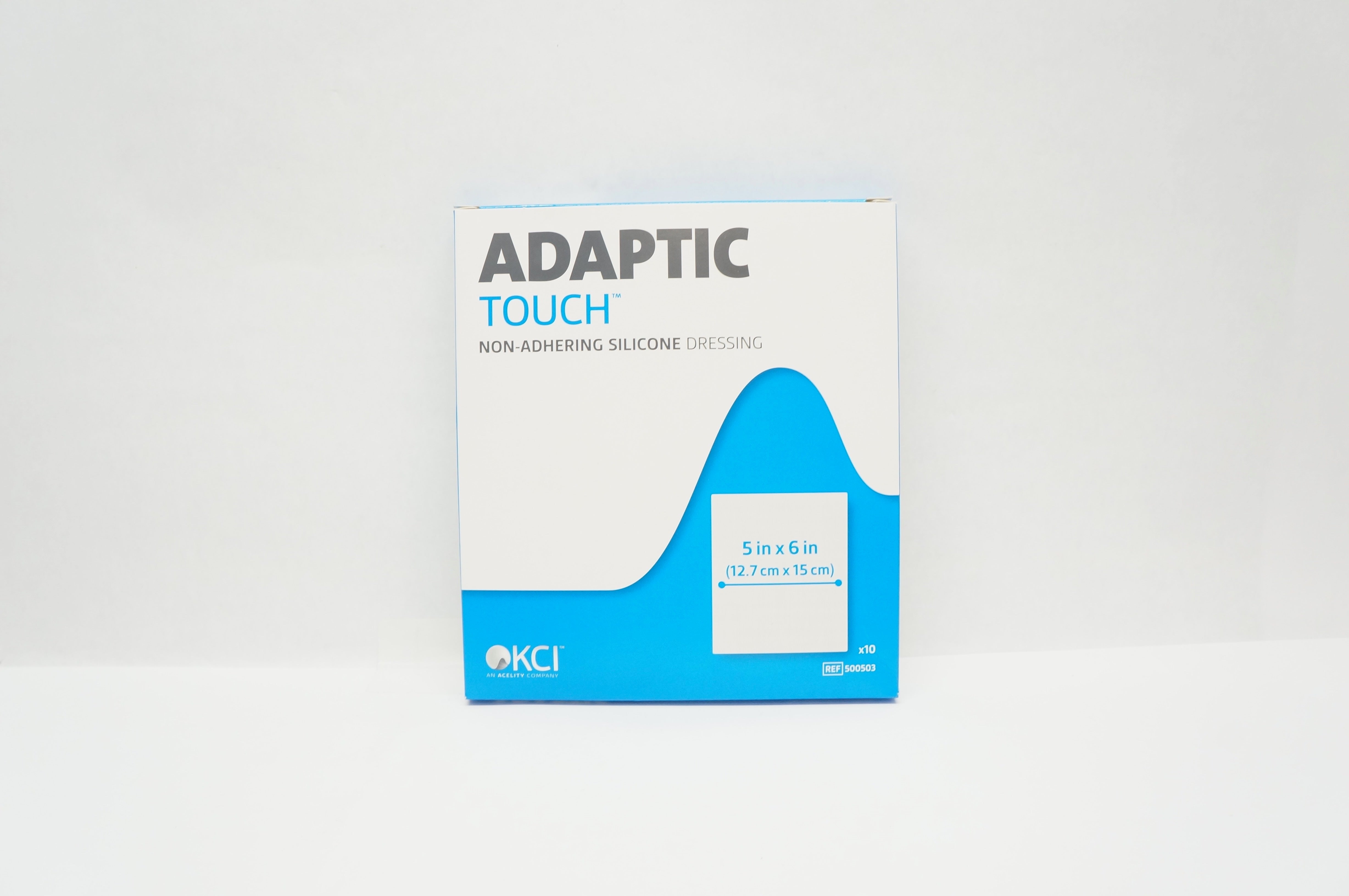 KCI 500503 ADAPTIC TOUCH Non-Adhering Silicone Dressing 5 x 6inch - Box of 10