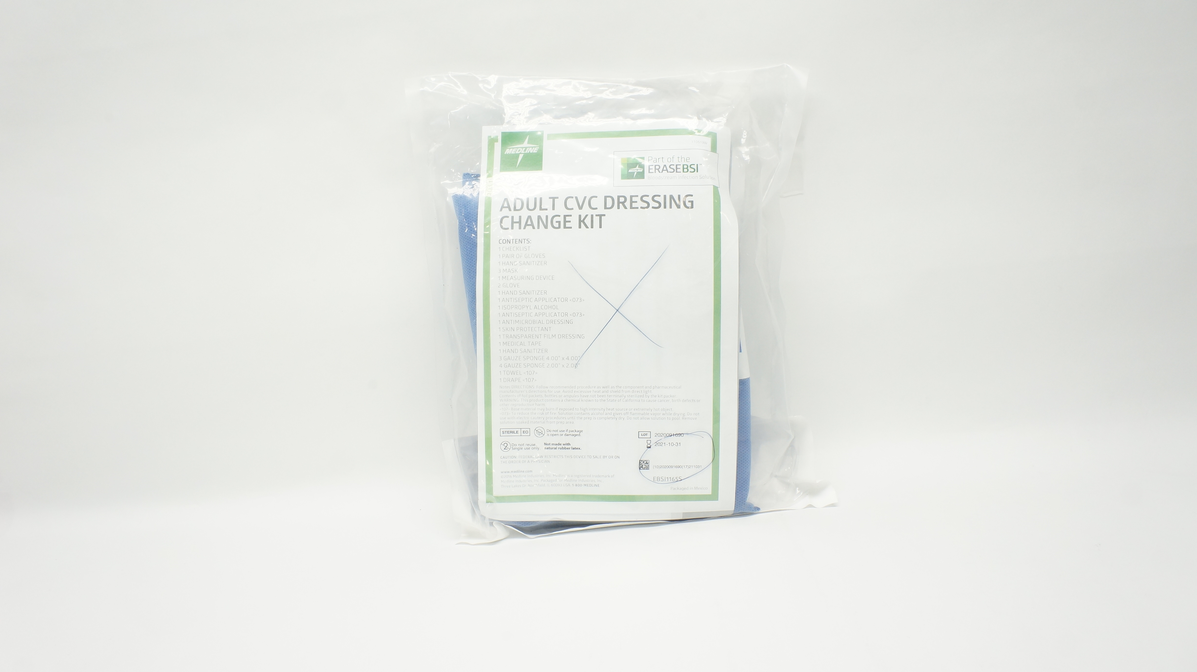 Medline EBSI1165S Erasebsi Inova Adult CVC Dressing Change Kit (x)