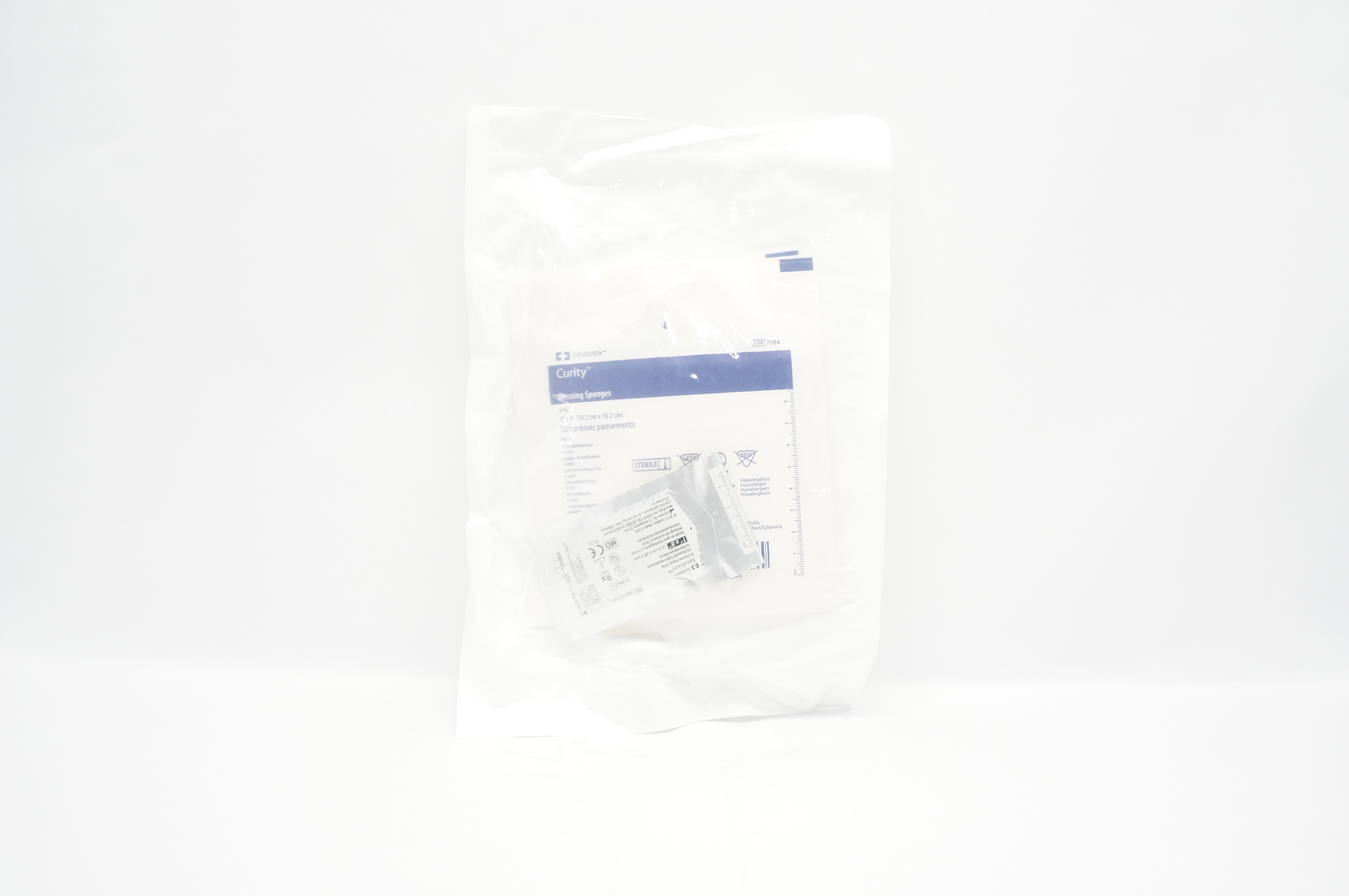 Covidien 7084 Curity Dressing Sponges 6 Ply 4 inch x 4 inch - Pack of 2
