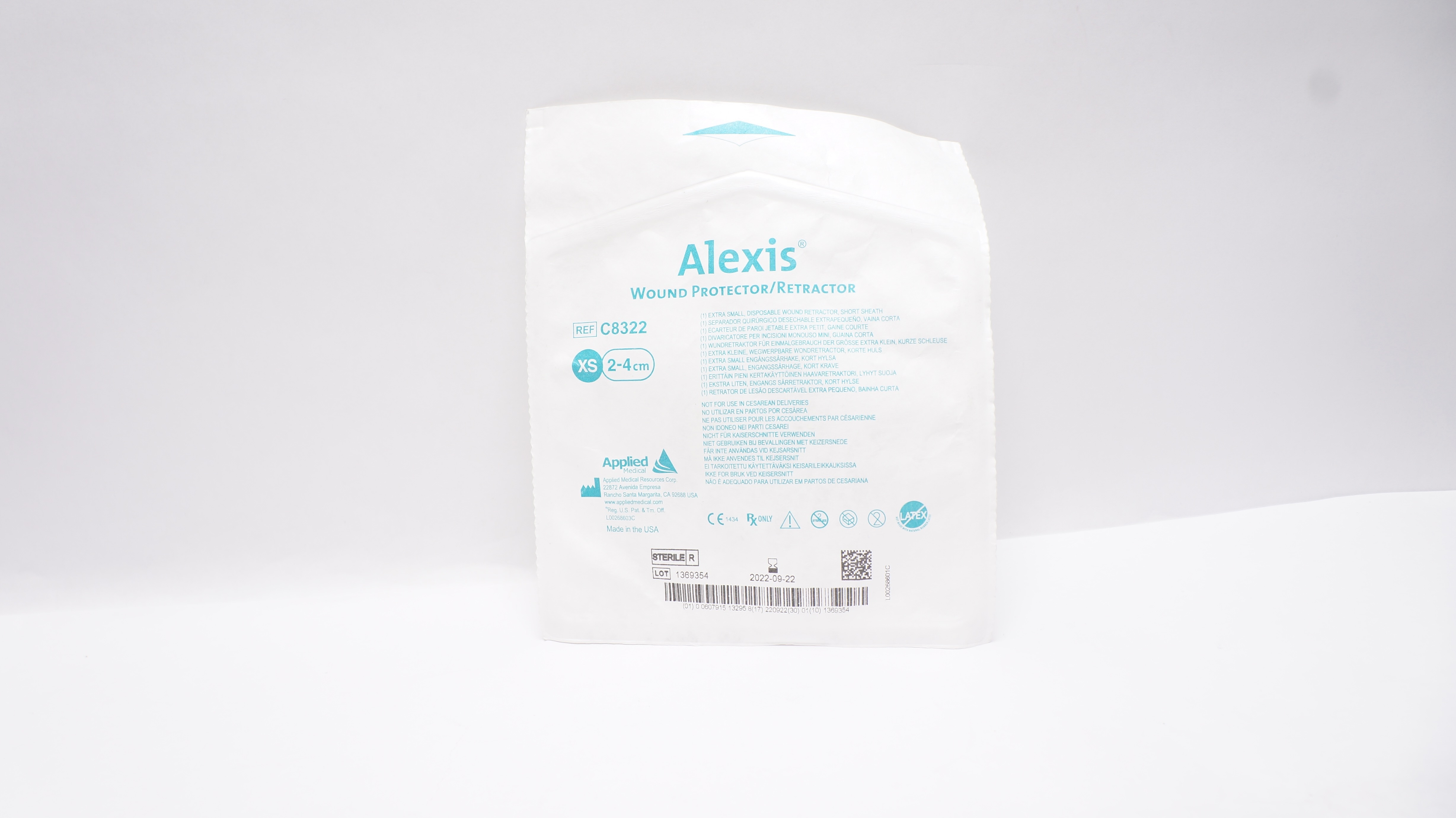 Applied Medical C8322 Alexis Wound Protector Retractor XSmall, 2-4cm (x)
