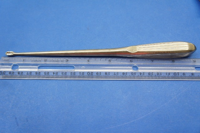 V.Mueller OS993-006 Brun Bone Curette, Oval Cup, 9in, Straight, Size 3