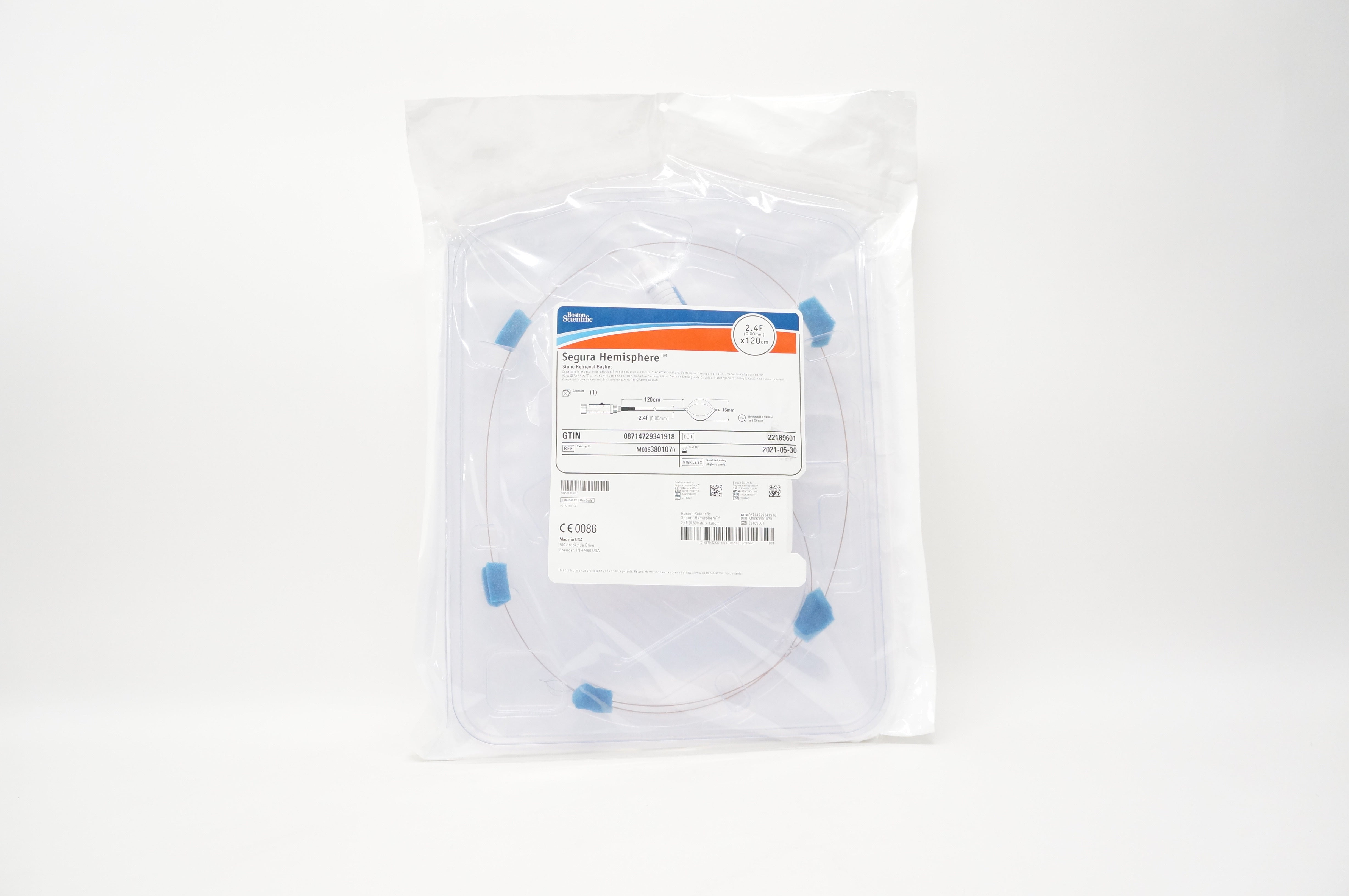 Boston Scientific M0063801070 Stone Retrieval Basket 2.4F x 120cm (x)