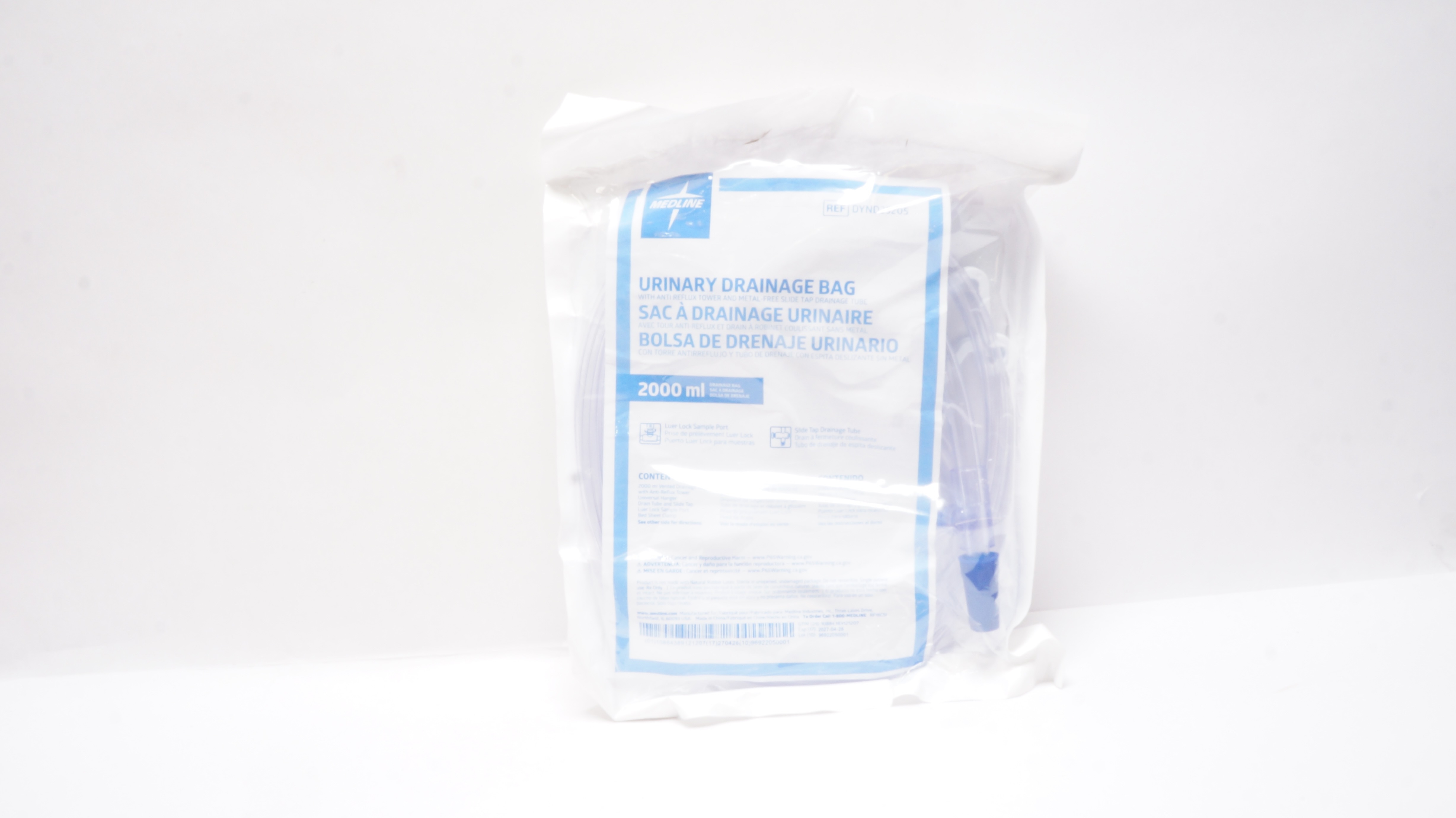 Medline DYND25205 Urinary Drainage Bag 2000mL