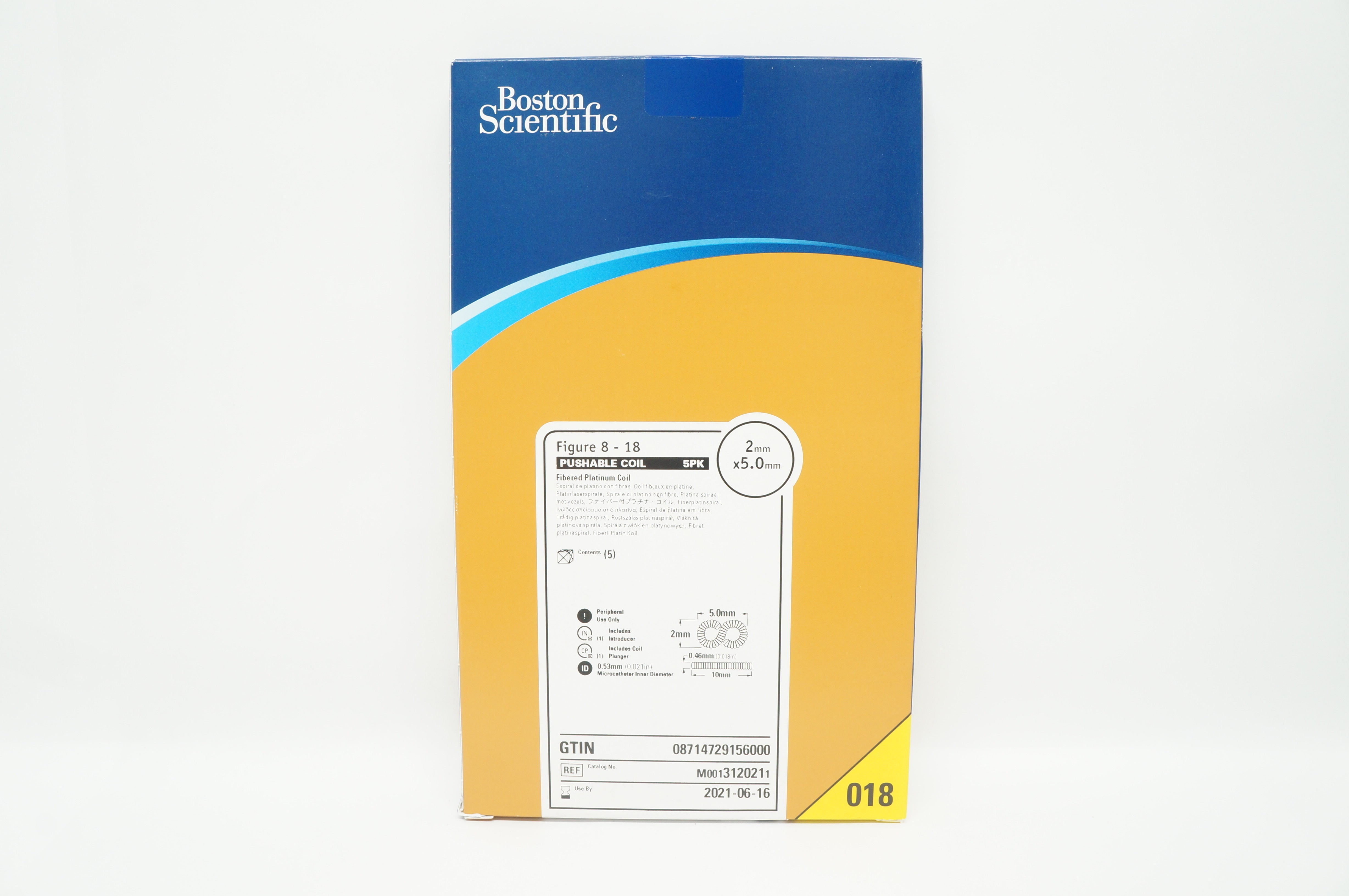 Boston Scientific 312021 Figure 8 - 18 Pushable Coil 2mm x 5.0mm - Box of 5 (x)