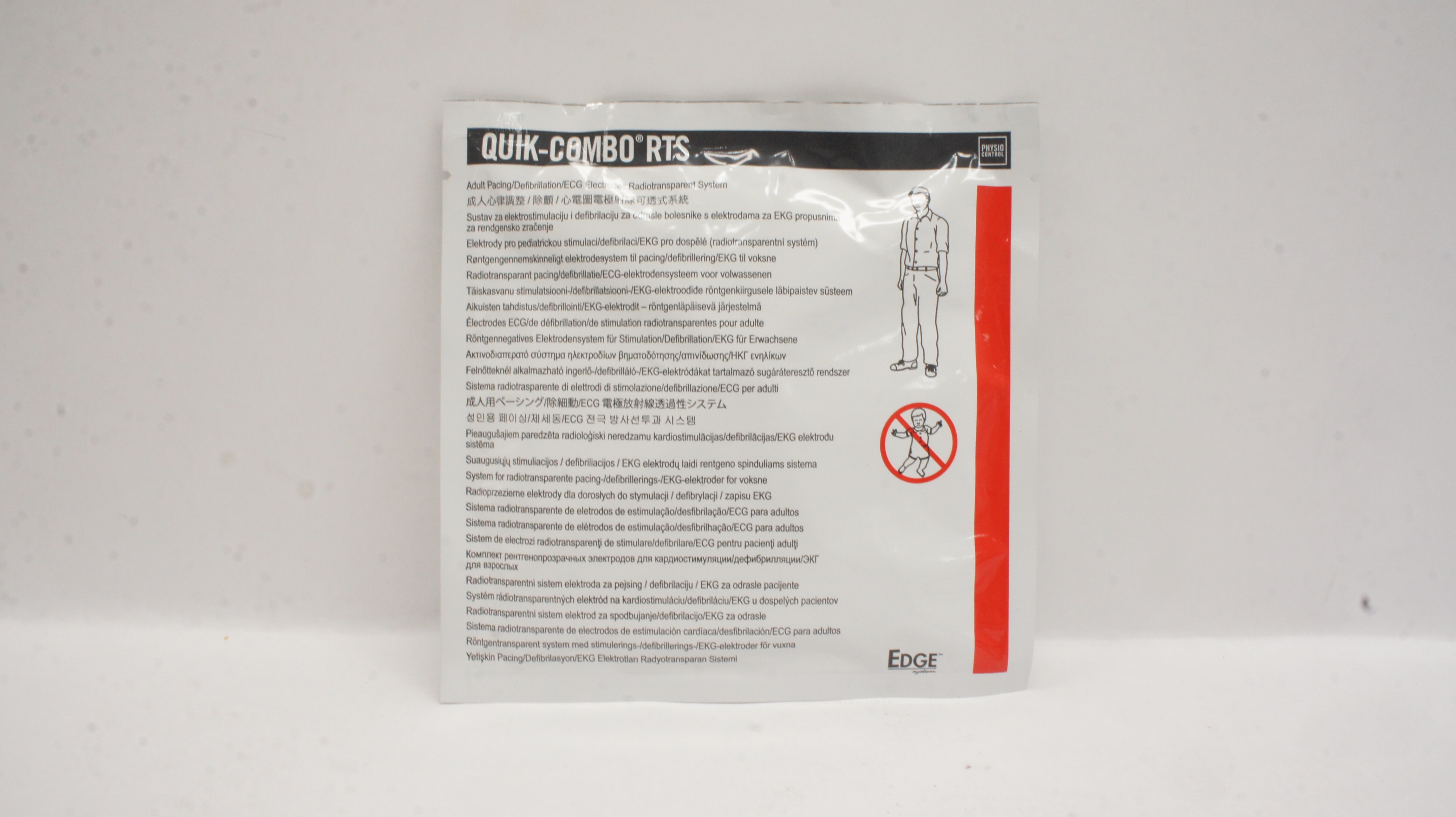Physio Control 11996-000090 Quik-Combo RTS Pacing ECG Electrodes