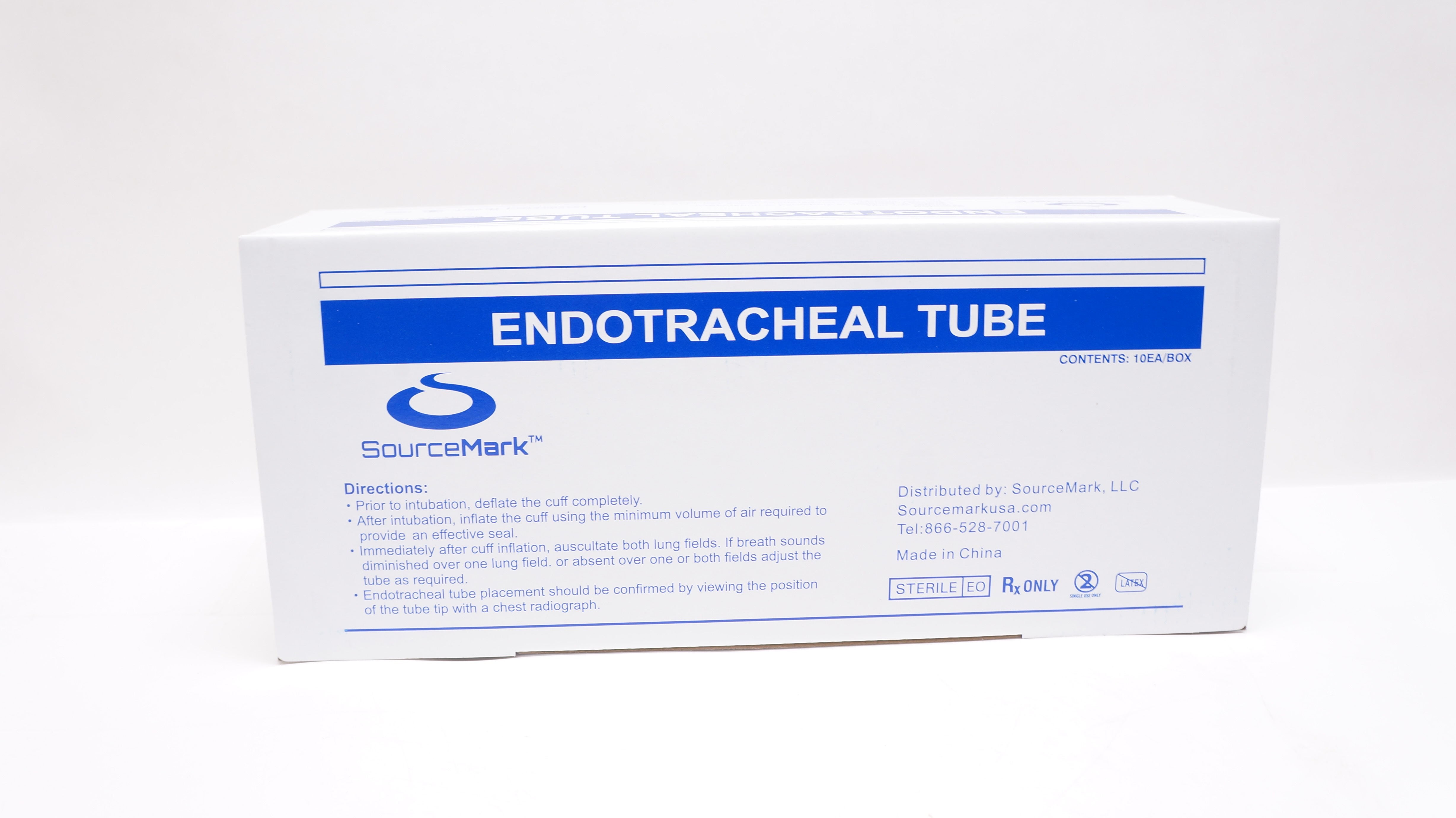 SourceMark M0470C Endotracheal Tube- Cuffed Murphy 7.0mm x 9.6mm -Box of 10