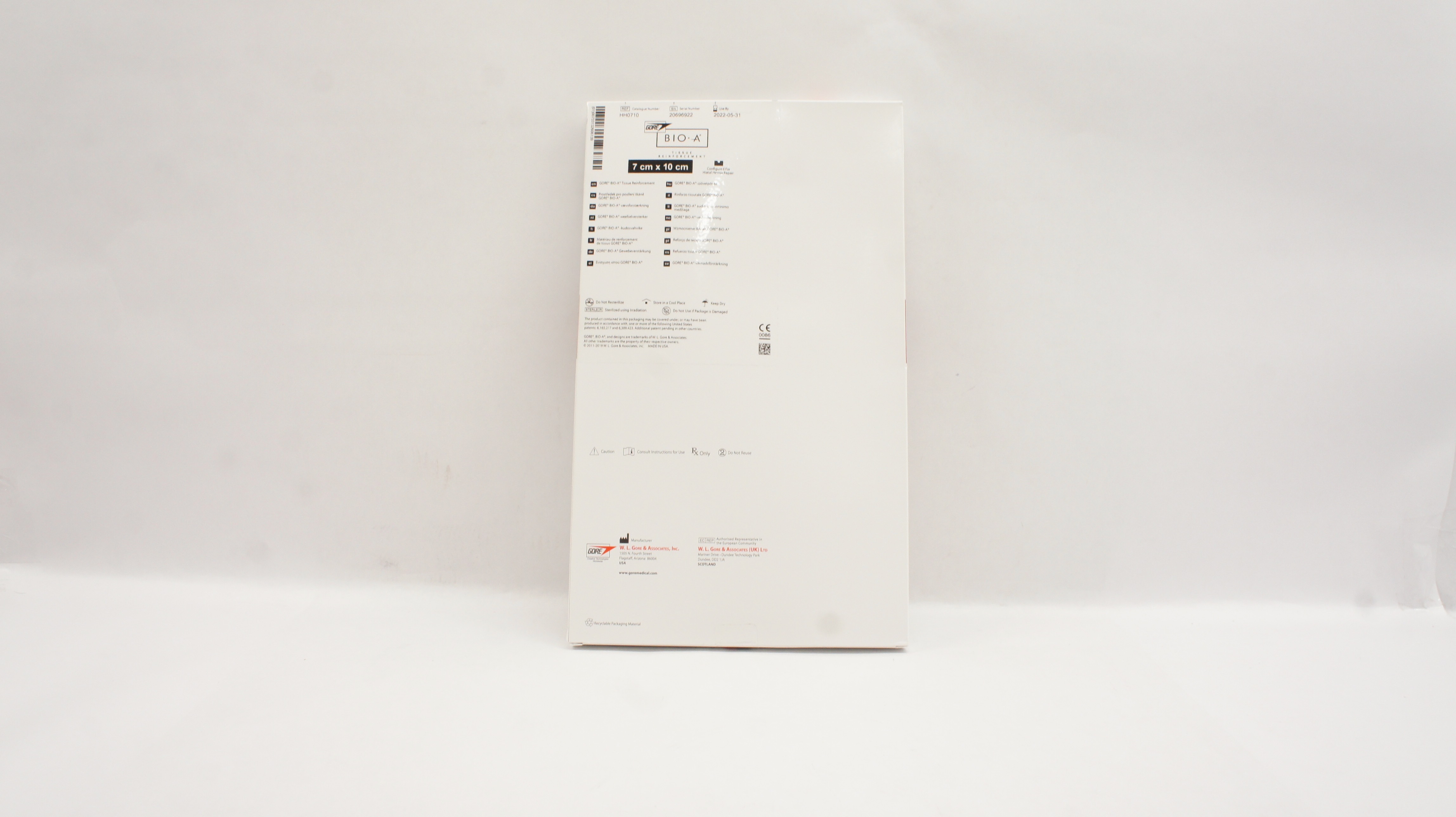 Gore HH0710 BIO-A Tissue Reinforcement 7cm x 10cm (x)