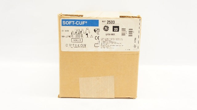 GE Medical 2503 Critikon Soft-Cuf Blood Pressure Cuffs Adult 23-33cm - Box of 20