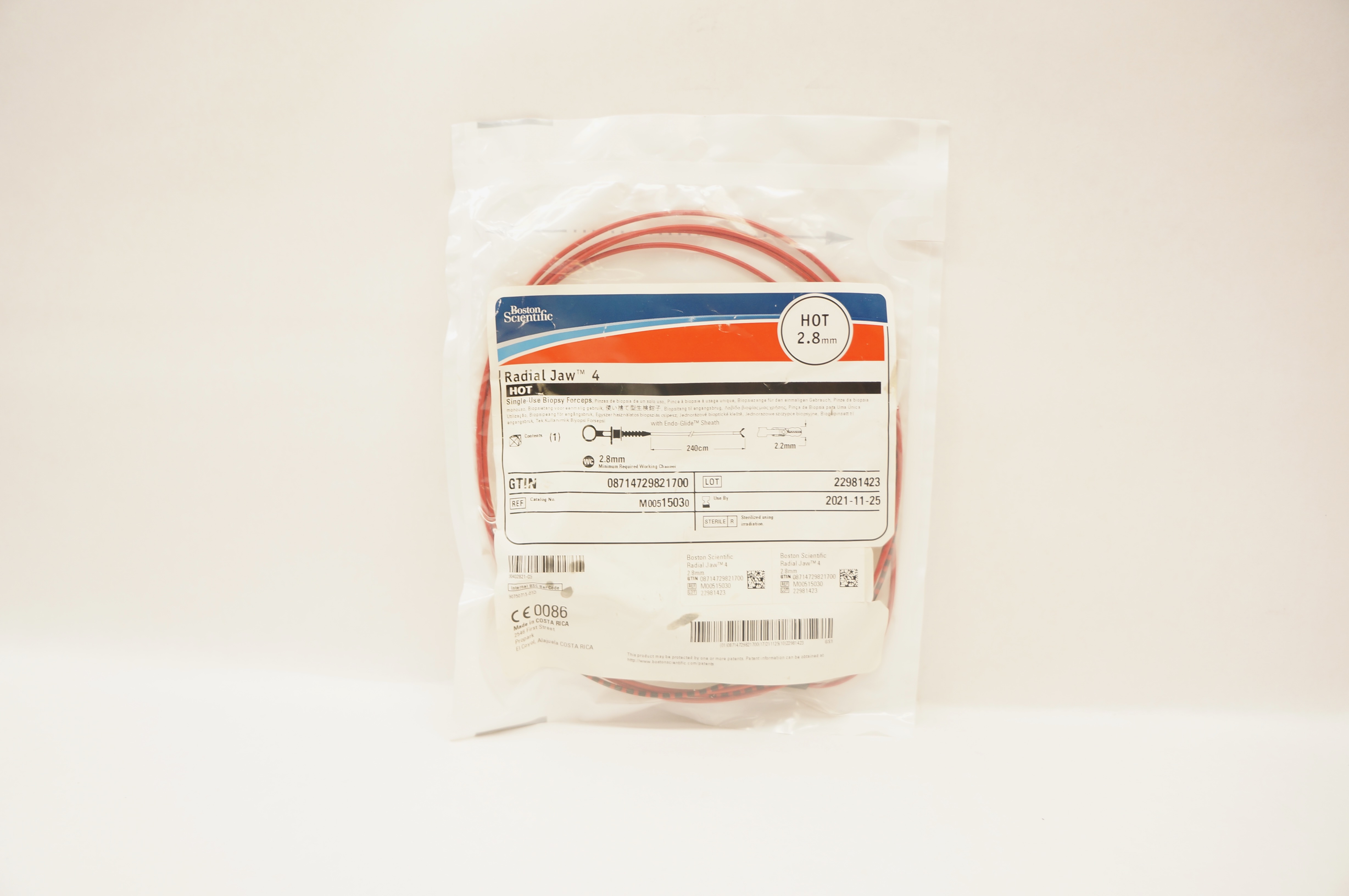 Boston Scientific M00515030 Radial Jaw 4 Hot Single Use Biopsy Foceps 2.8mm (x)
