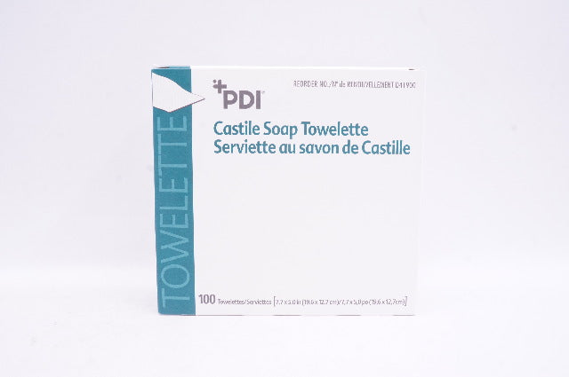 PDI D41900 Castile Soap Towelettes - Box 100