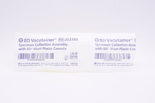 BD 303380 Vacutainer Specimen Collection Assembly With Blunt Plastic Cannula