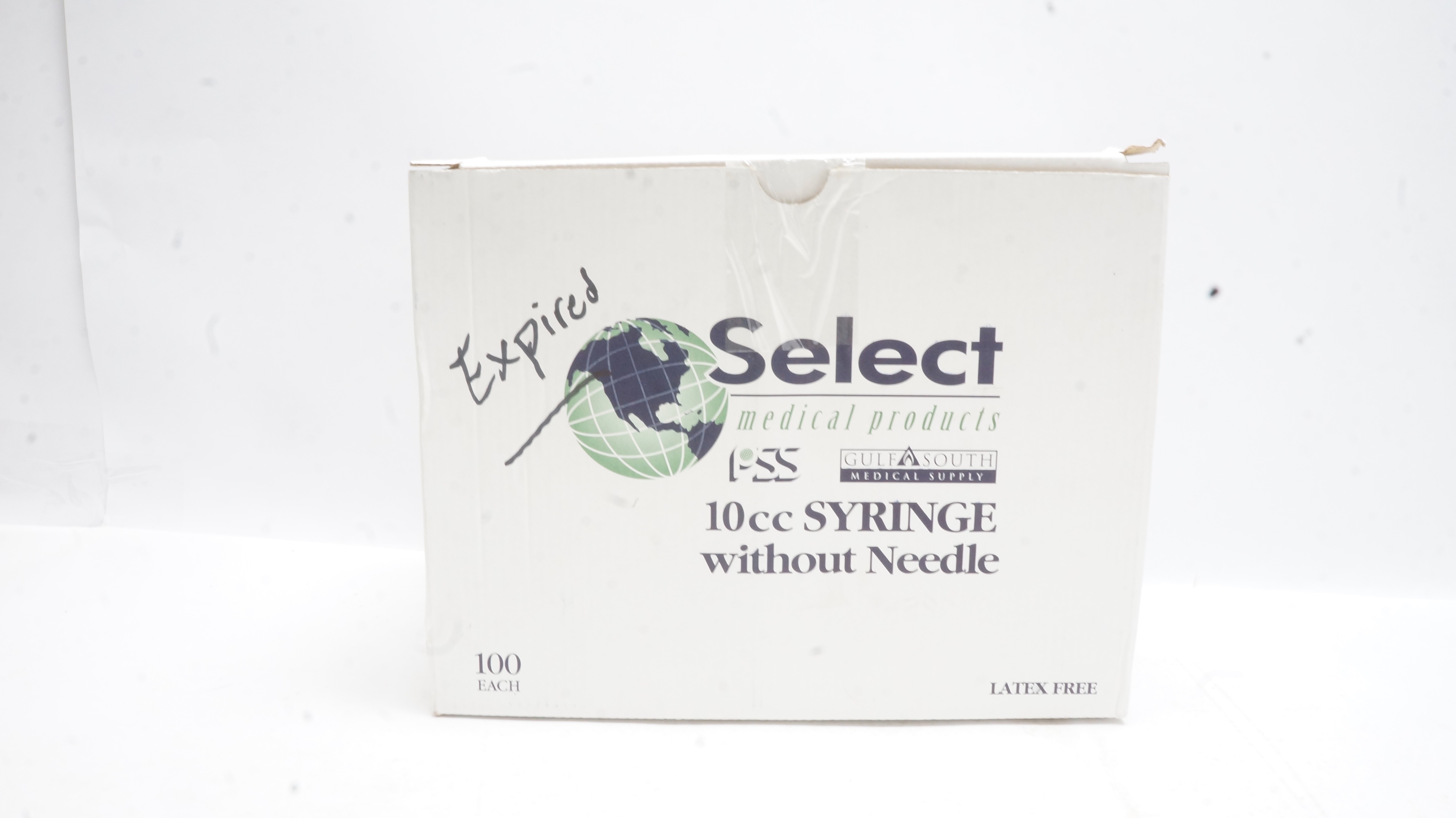 Gulf South 424 Select Syringe Without Needle 10cc, Luer Lock Tip (x) - Box of 100