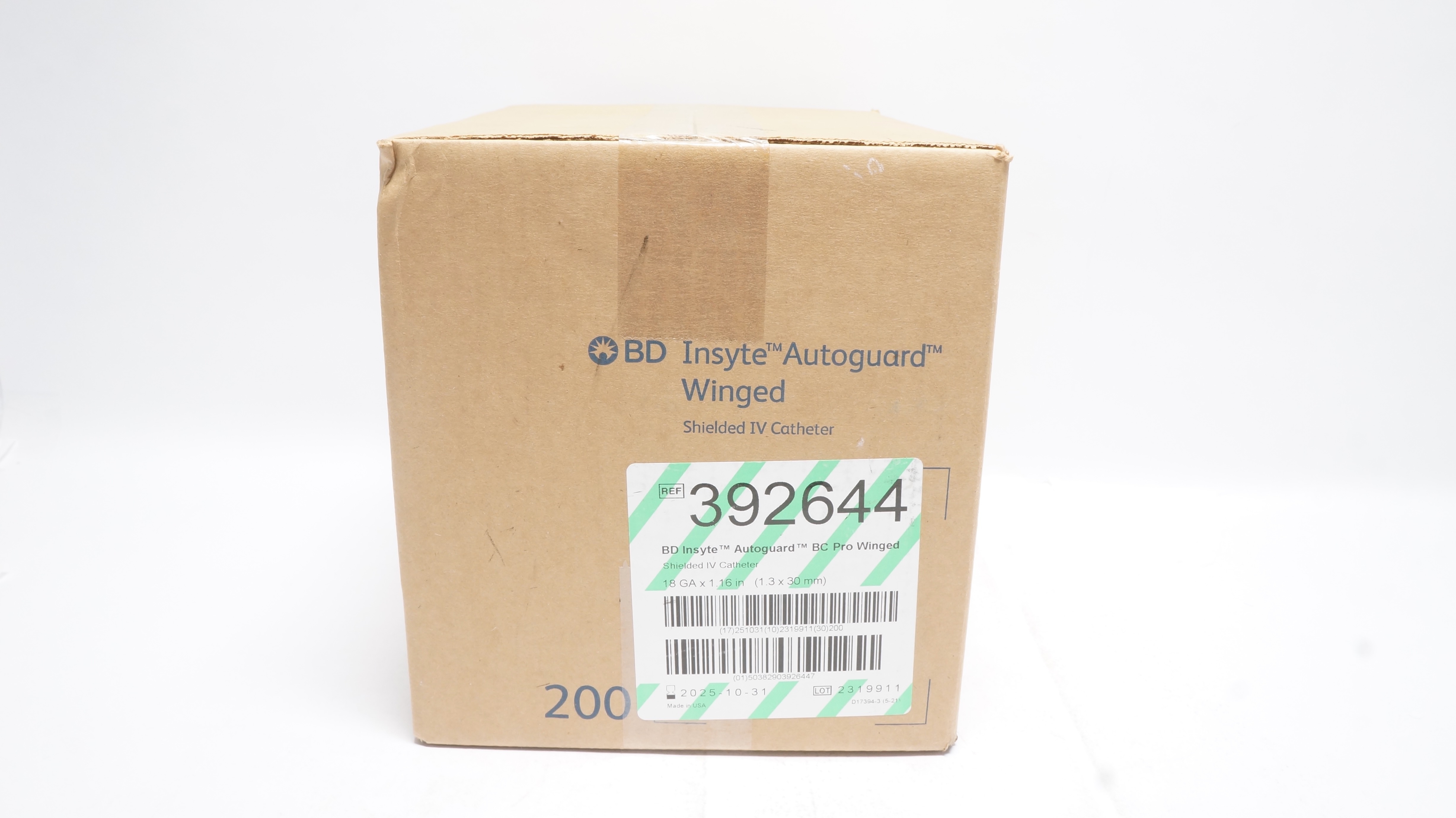 BD 392644 Inset Autoguard BC Pro Winged 18GA x 1.16In - Box of 200 (x)