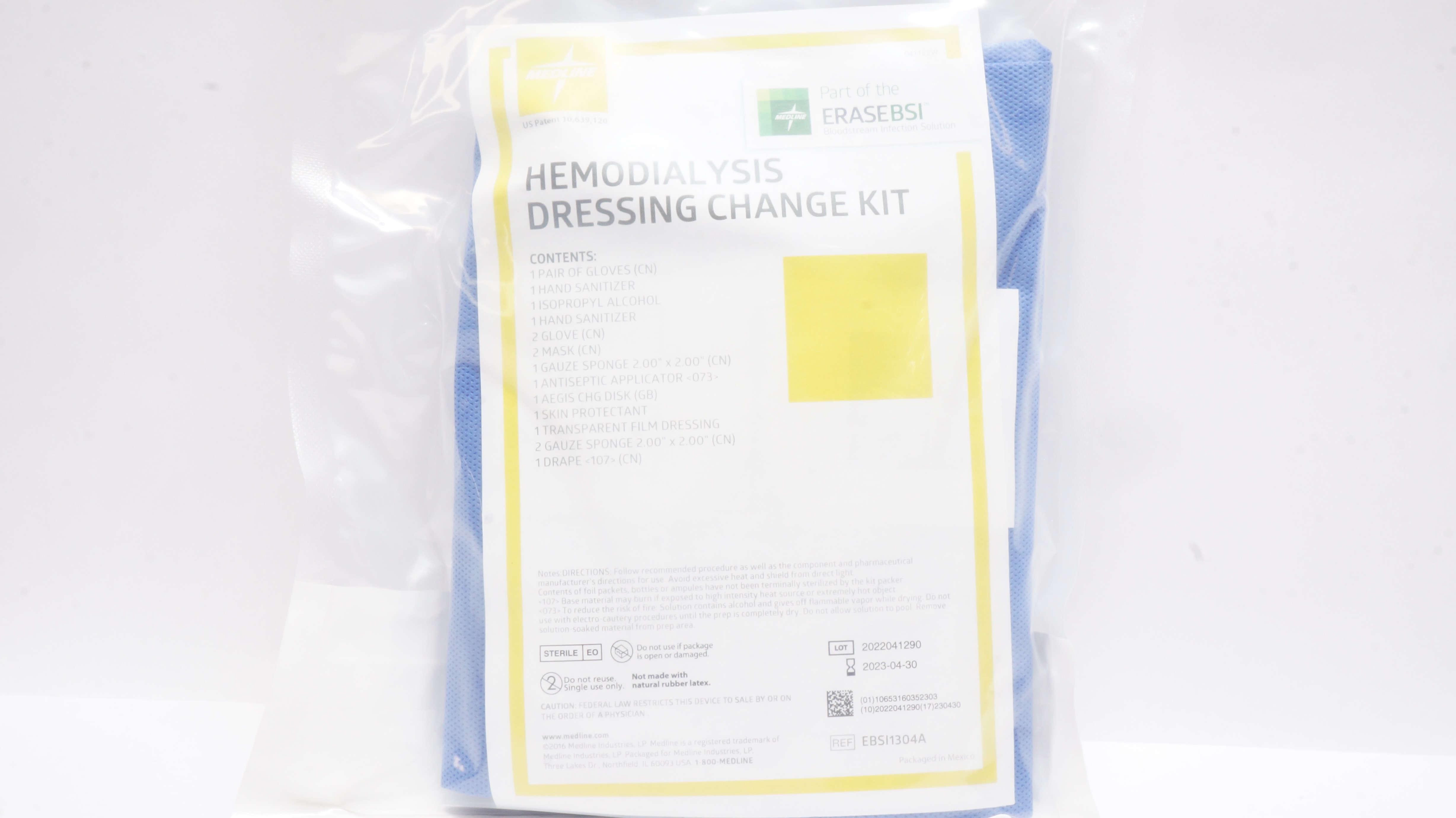 Medline EBSI1304A Hemodialysis Dressing Change Kit (x)