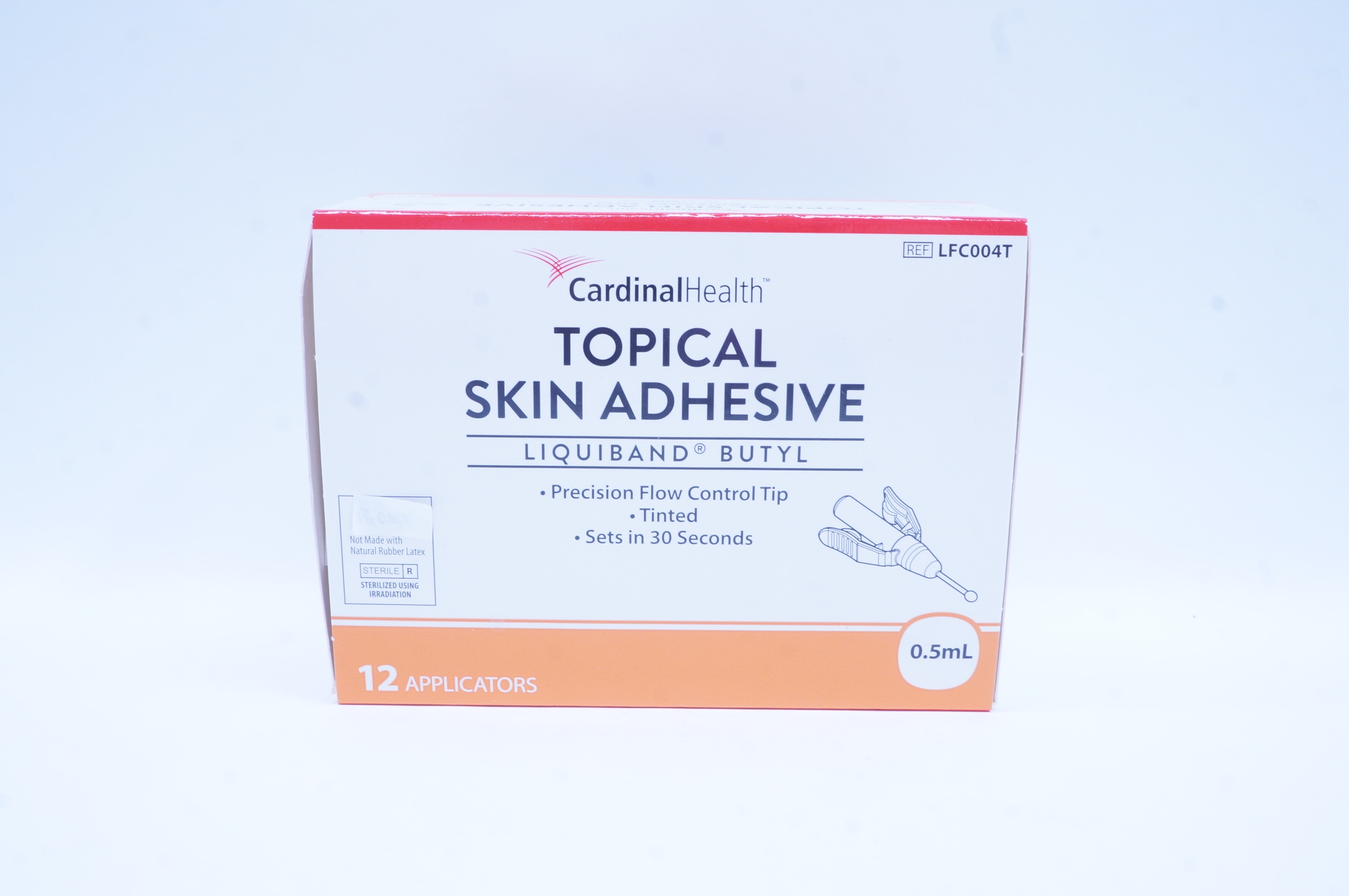 Cardinal Health LFC004T Topical Skin Adhesive Liquiband Butyl 0.5mL - Box of 12