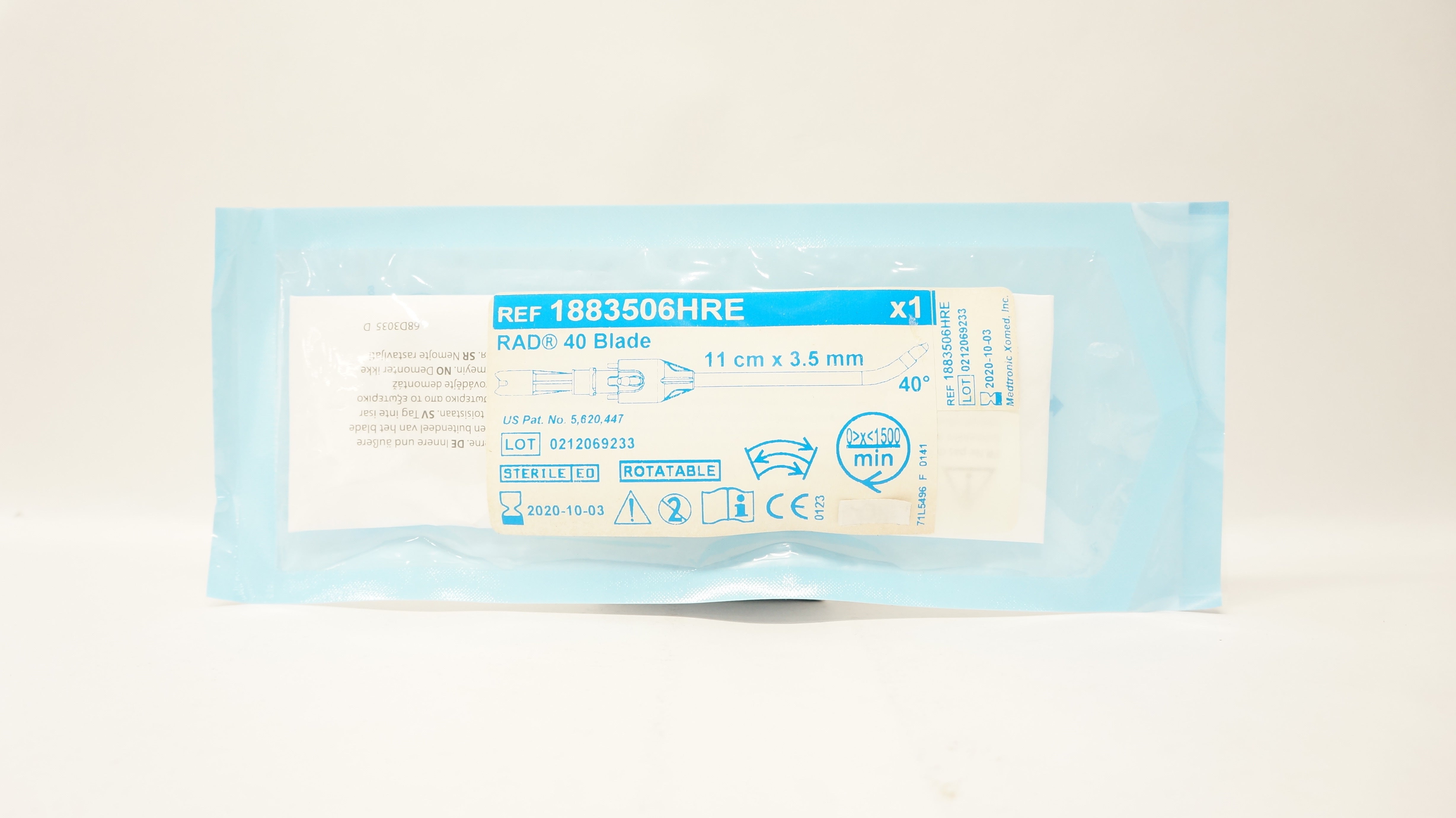 Medtronic 1883506HRE RAD 40Blade 11cm x 3.5mm, 40 Degree (x)