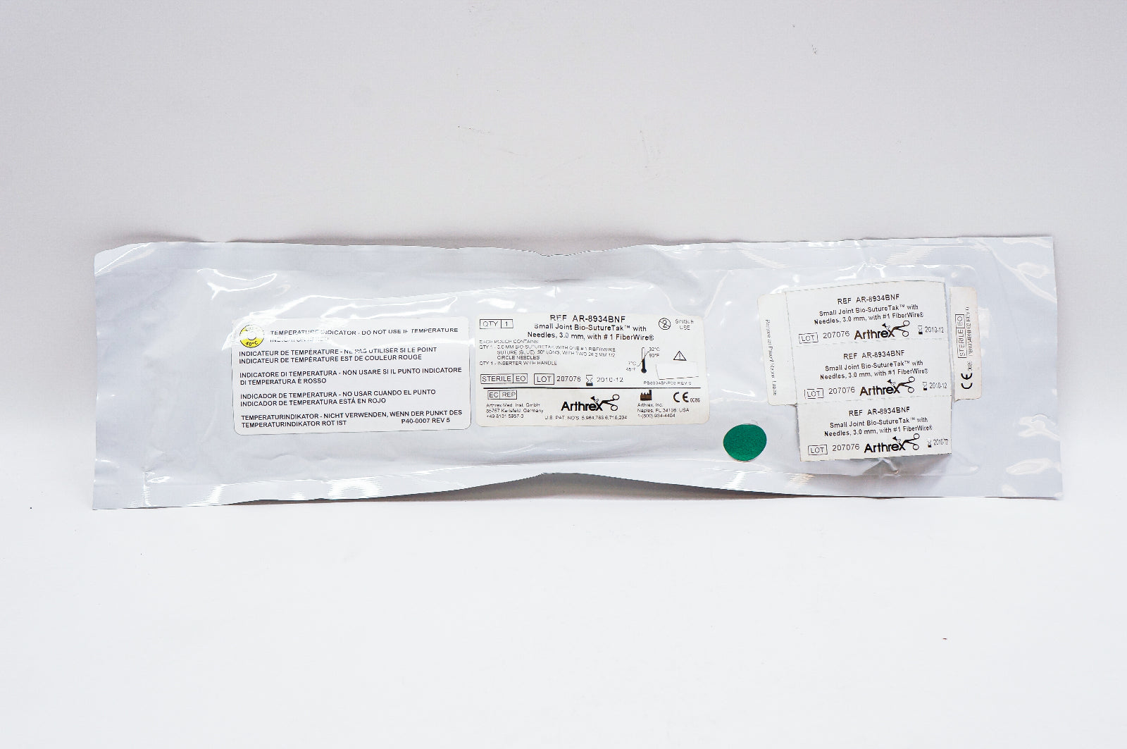 Arthrex AR-8934BNF Small Joint Bio-Suture Tak with Ndles, 3.0mm (x)