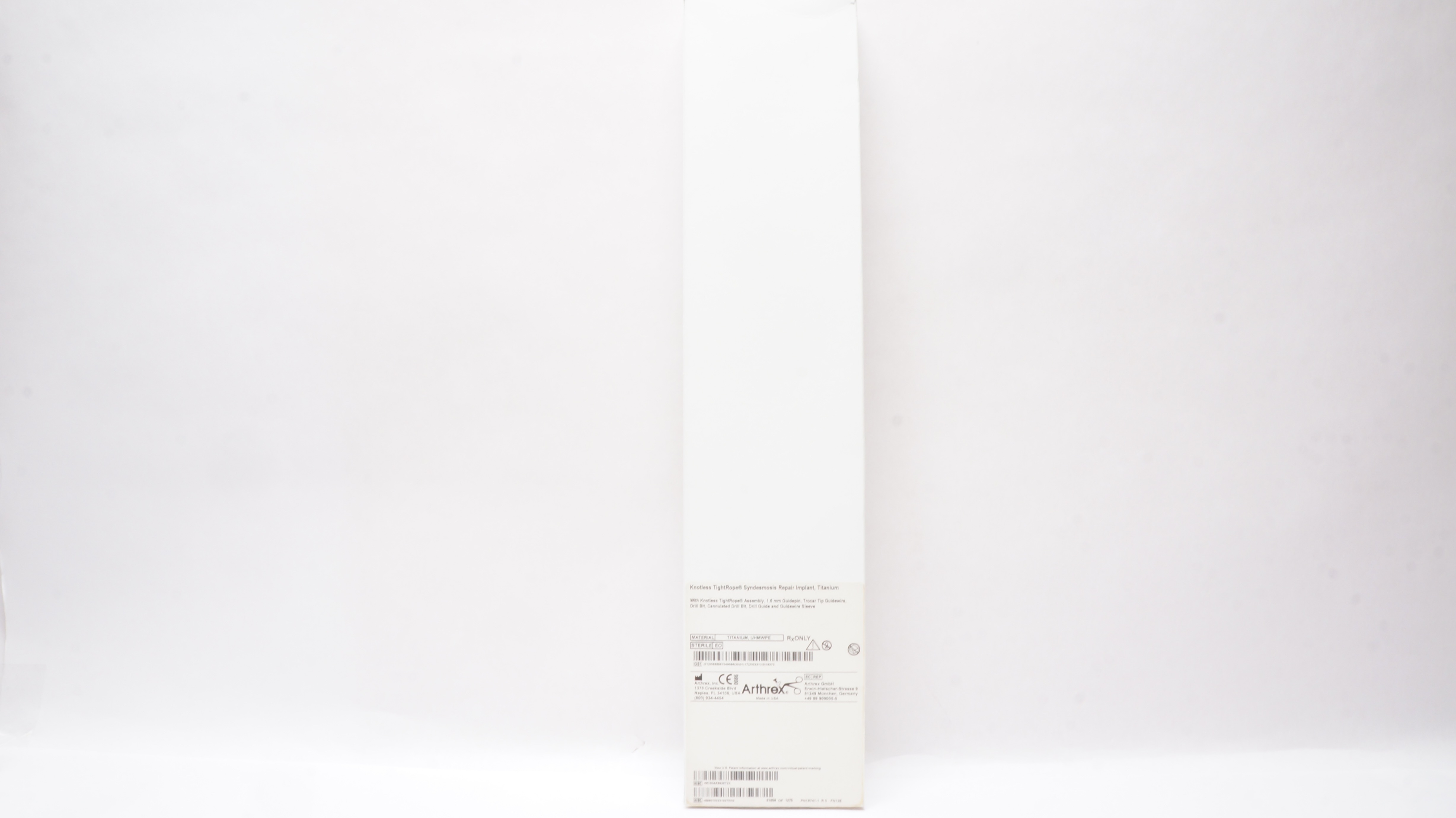 Arthrex AR-8926T Knotless TightRope Syndesmosis Repair Implant, Titanium (x)