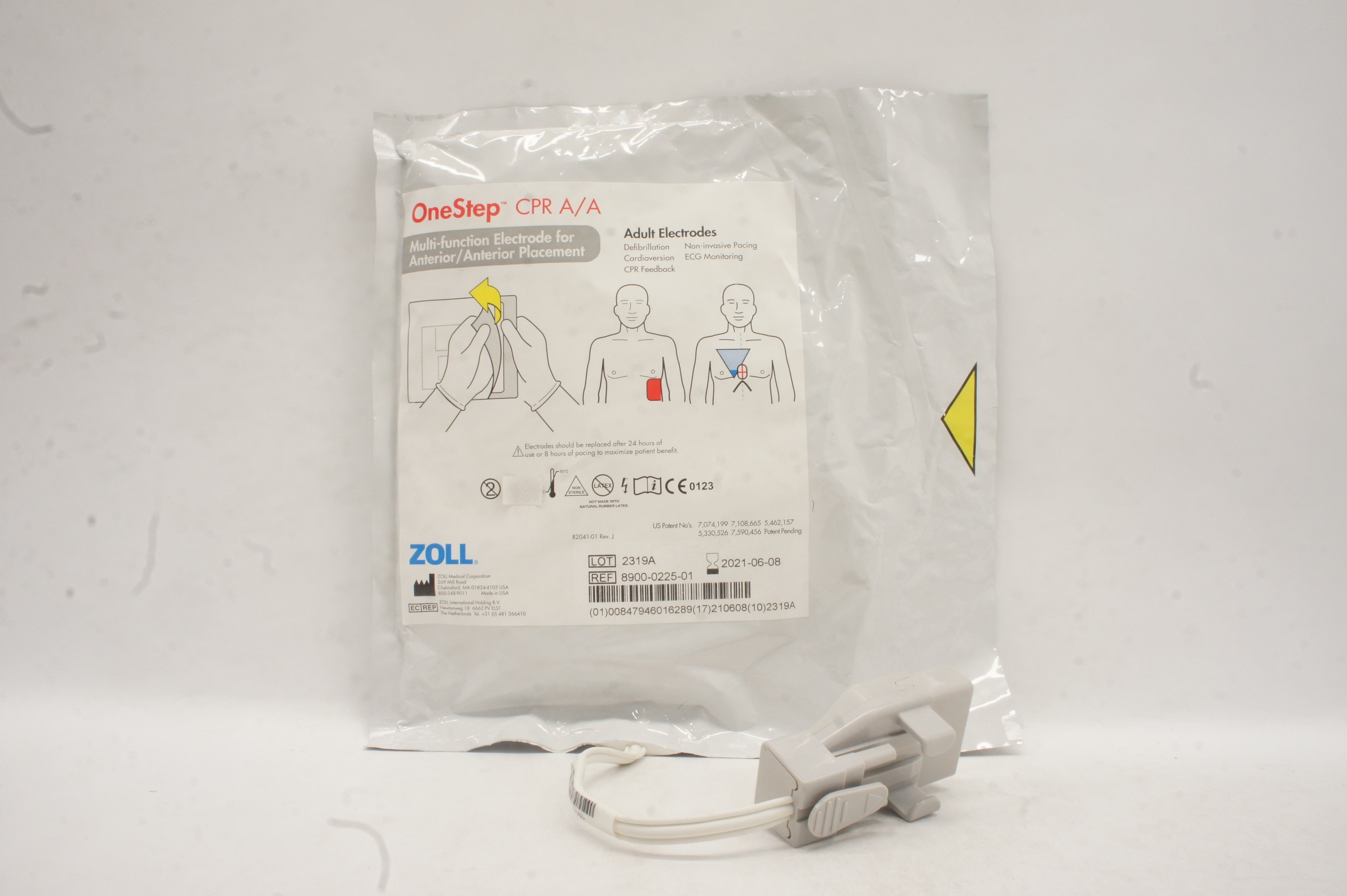 Zoll 8900-0225-01 OneStep CPR A/A Multi-Function Adult Electrodes (x)