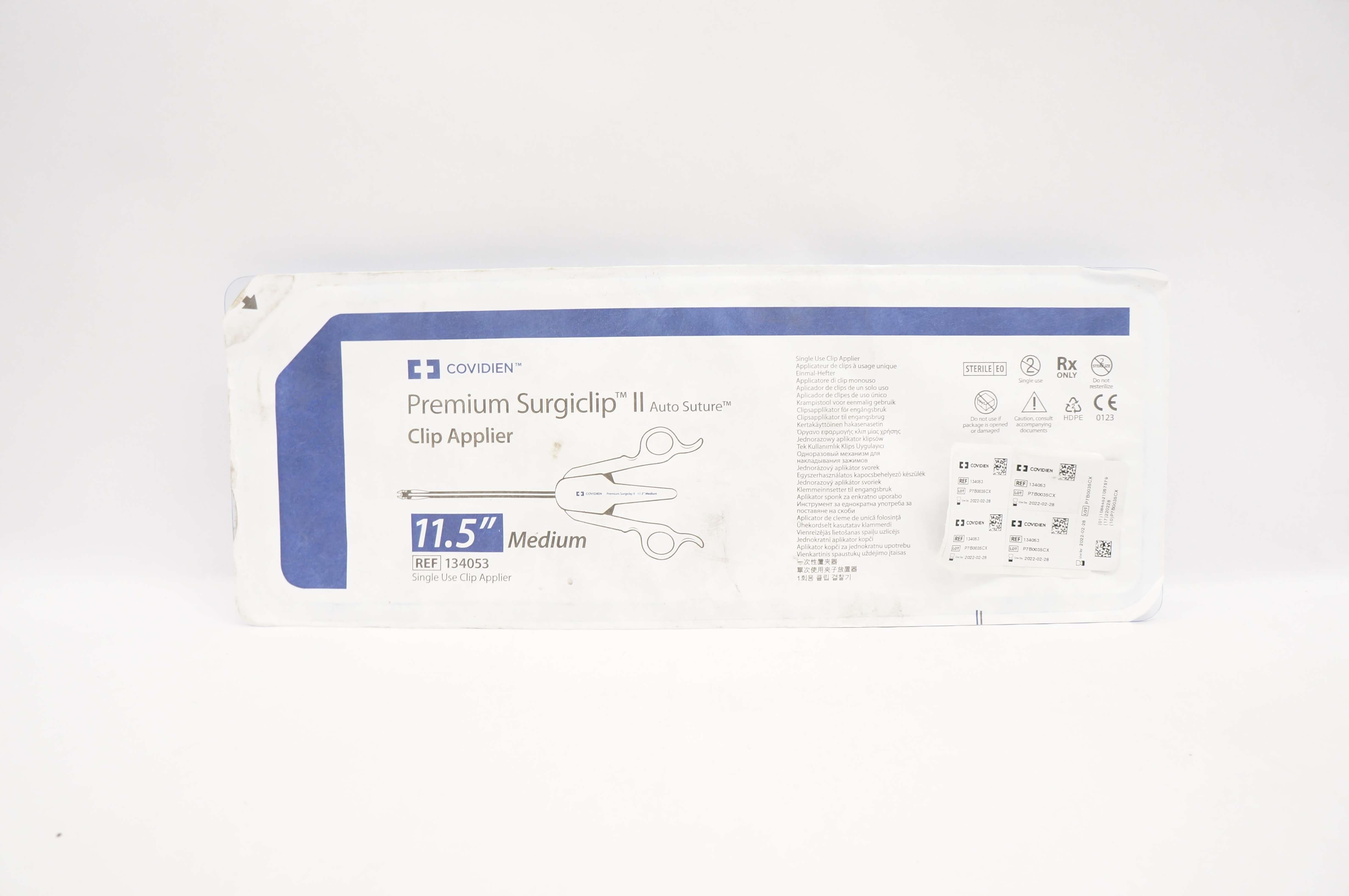 Covidien 134053 Premium Surgiclip II Clip Applier Medium 11.5inch (x)