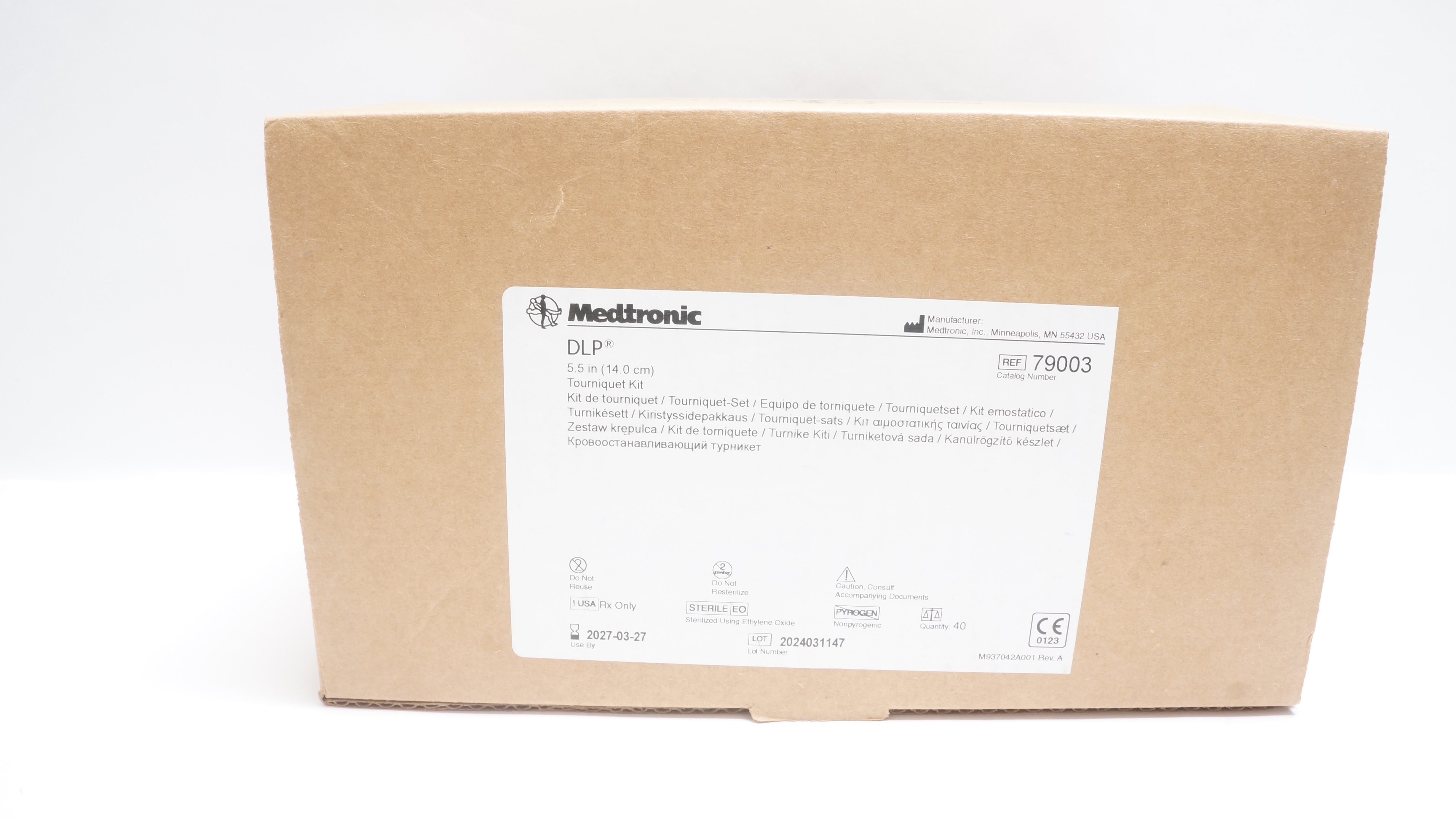Medtronic 79003 DLP Tourniquet Kit 5.5 inch - Box of 40