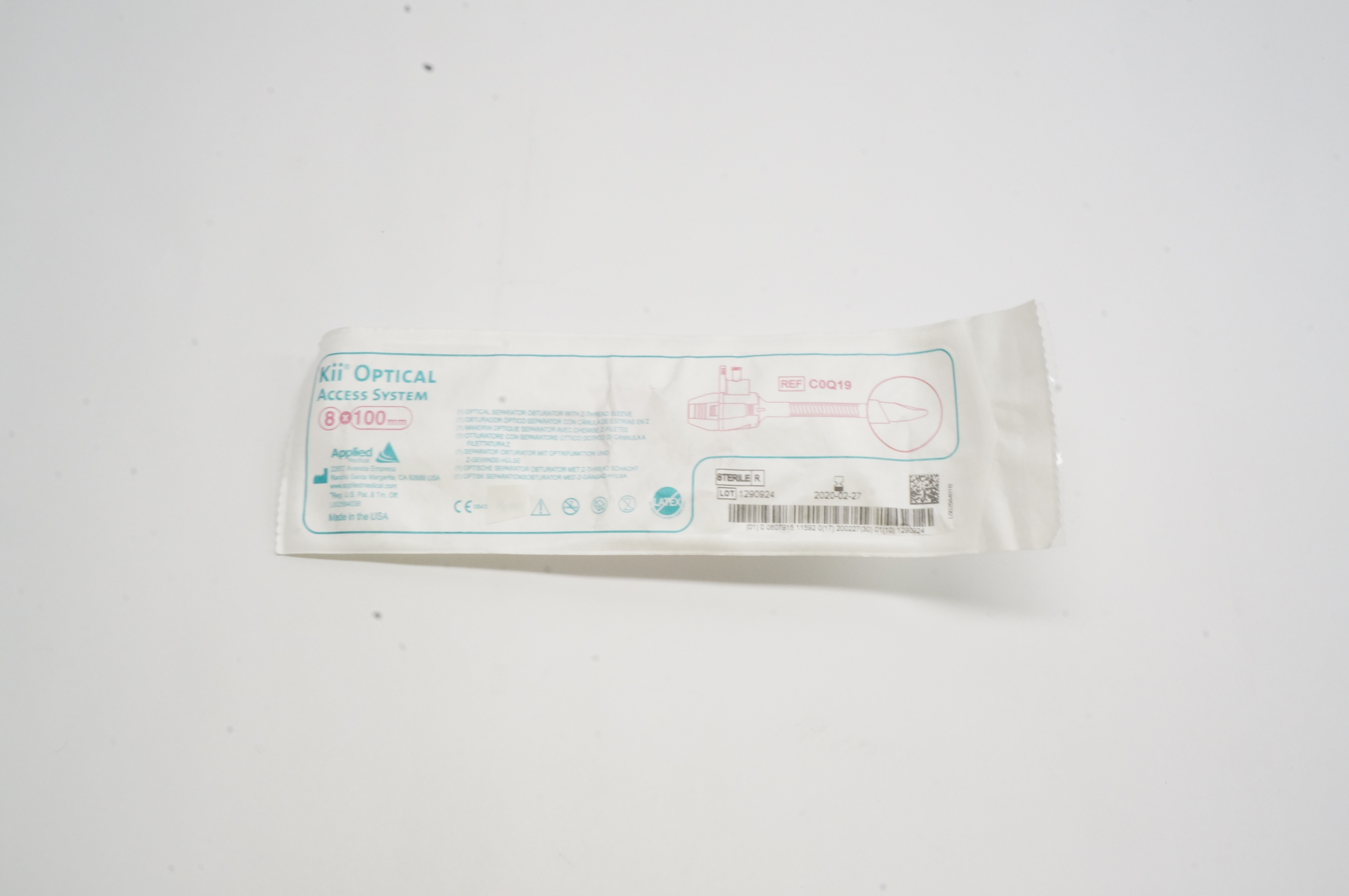 Applied Medical C0Q19  Fios Obturator with Z-thread Sleeve 5mm x 150mm (x)