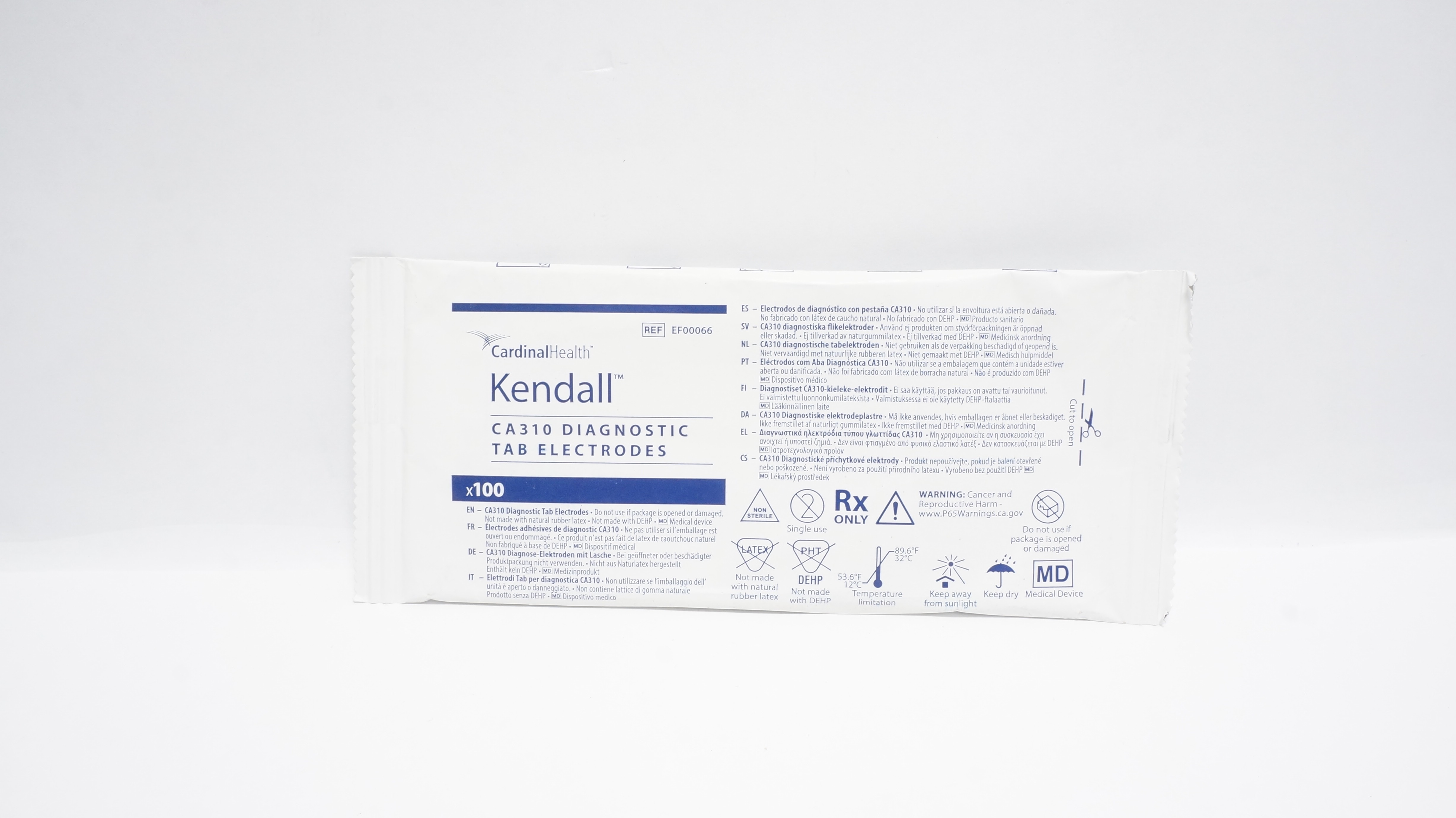 Cardinal Health EF00066 Kendall CA310 Diagnostic Tab Electrodes(x) - Pack of 100