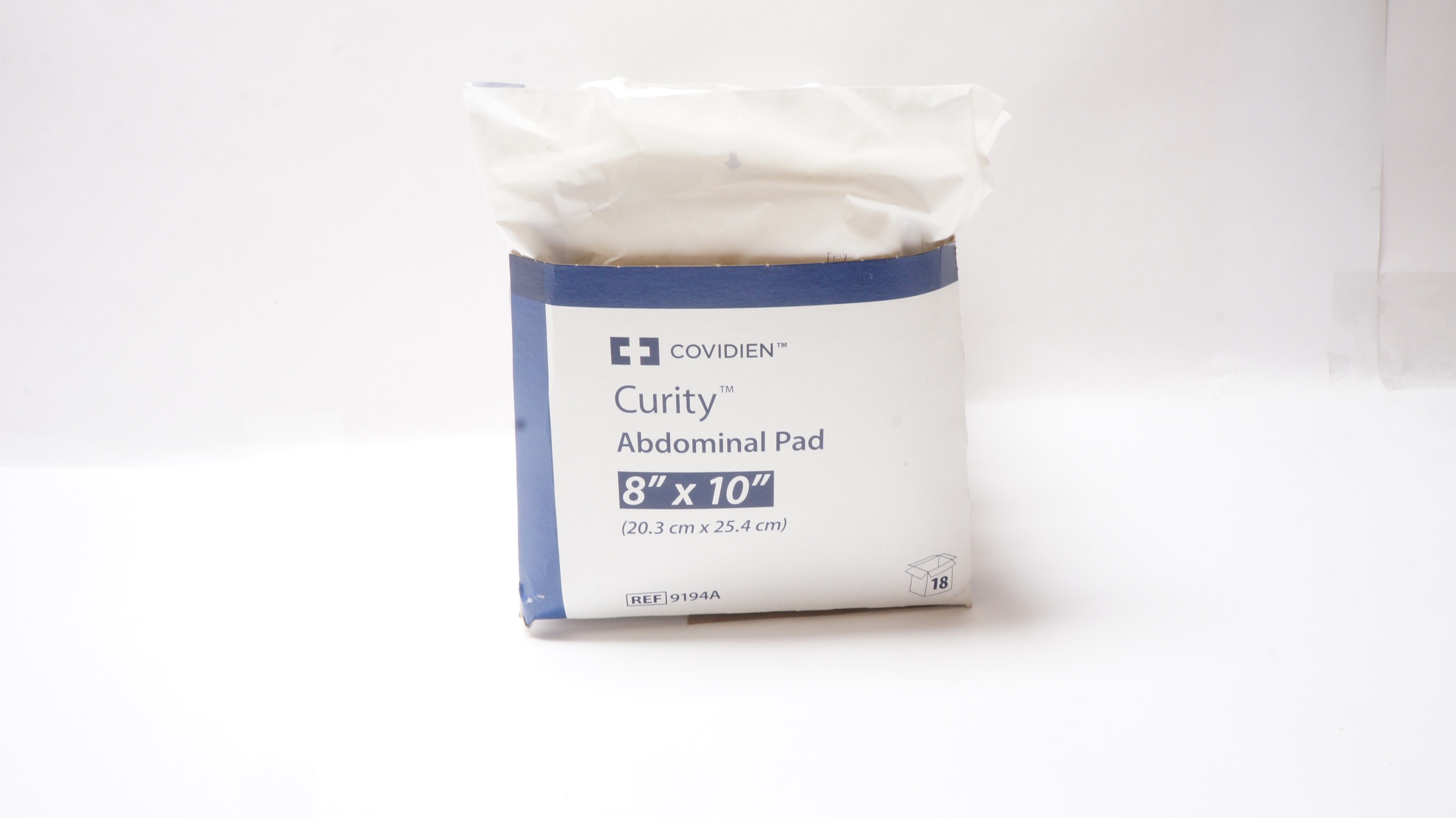 Covidien 9194A Curity Abdominal Pad 8In x 10In - Box of 12