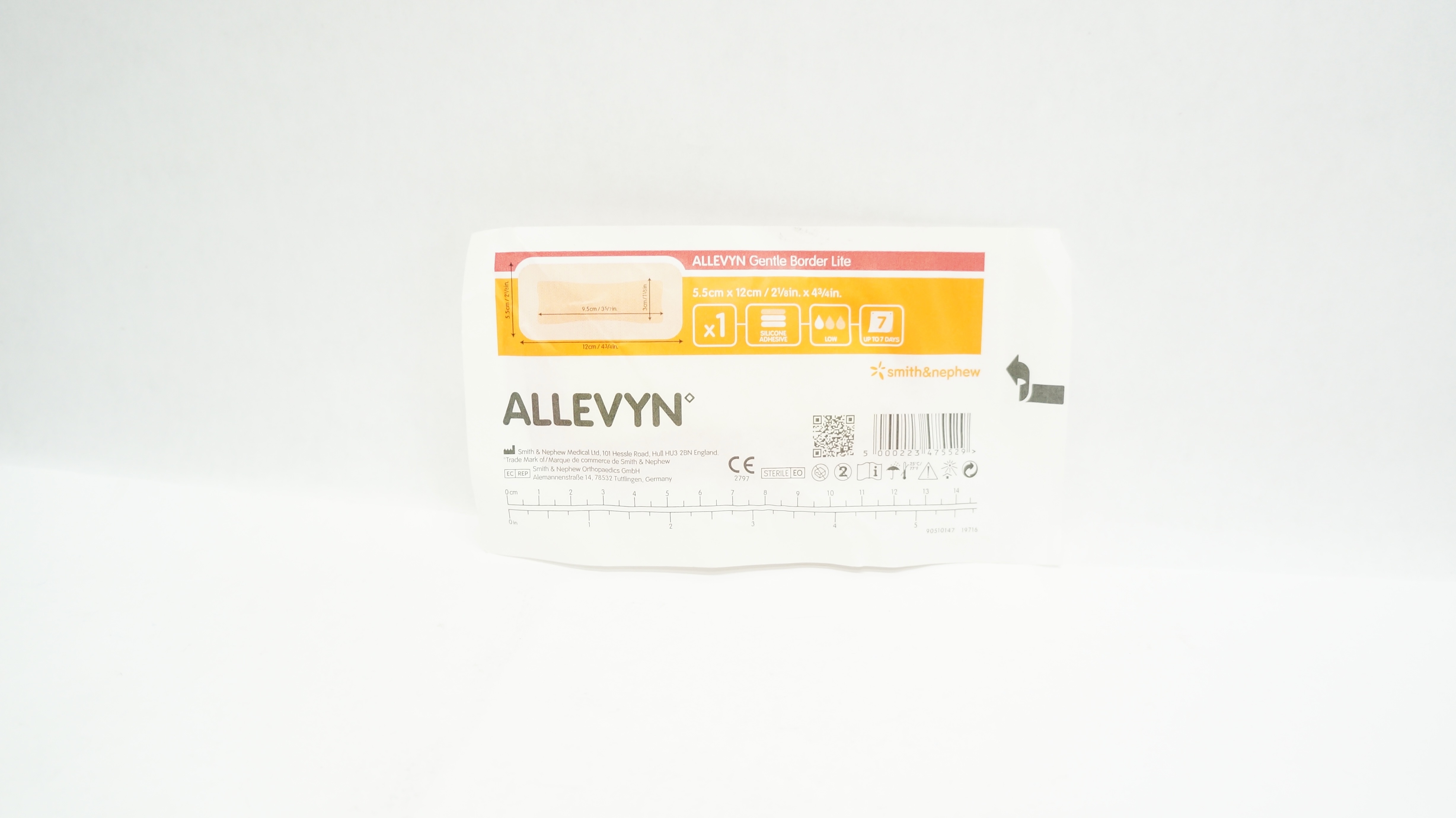 Smith&Nephew 66800836 Allevyn Hydrocellular Foam Dressing 2-1/8 x 4-3/4inch (x)