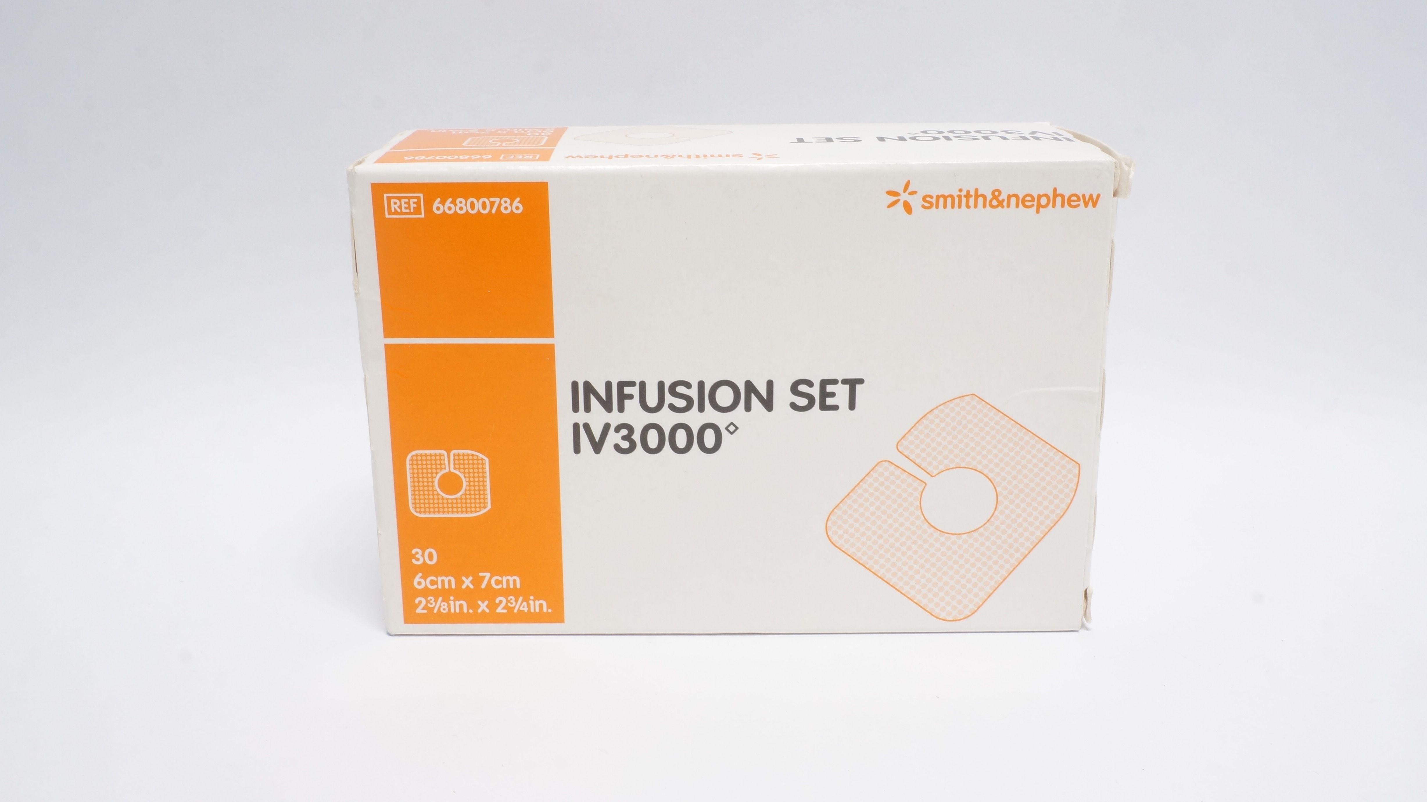 Smith&Nephew 66800786 Infusion Set IV3000 2 3/8In x 2 3/4In - Box of 30 (x)