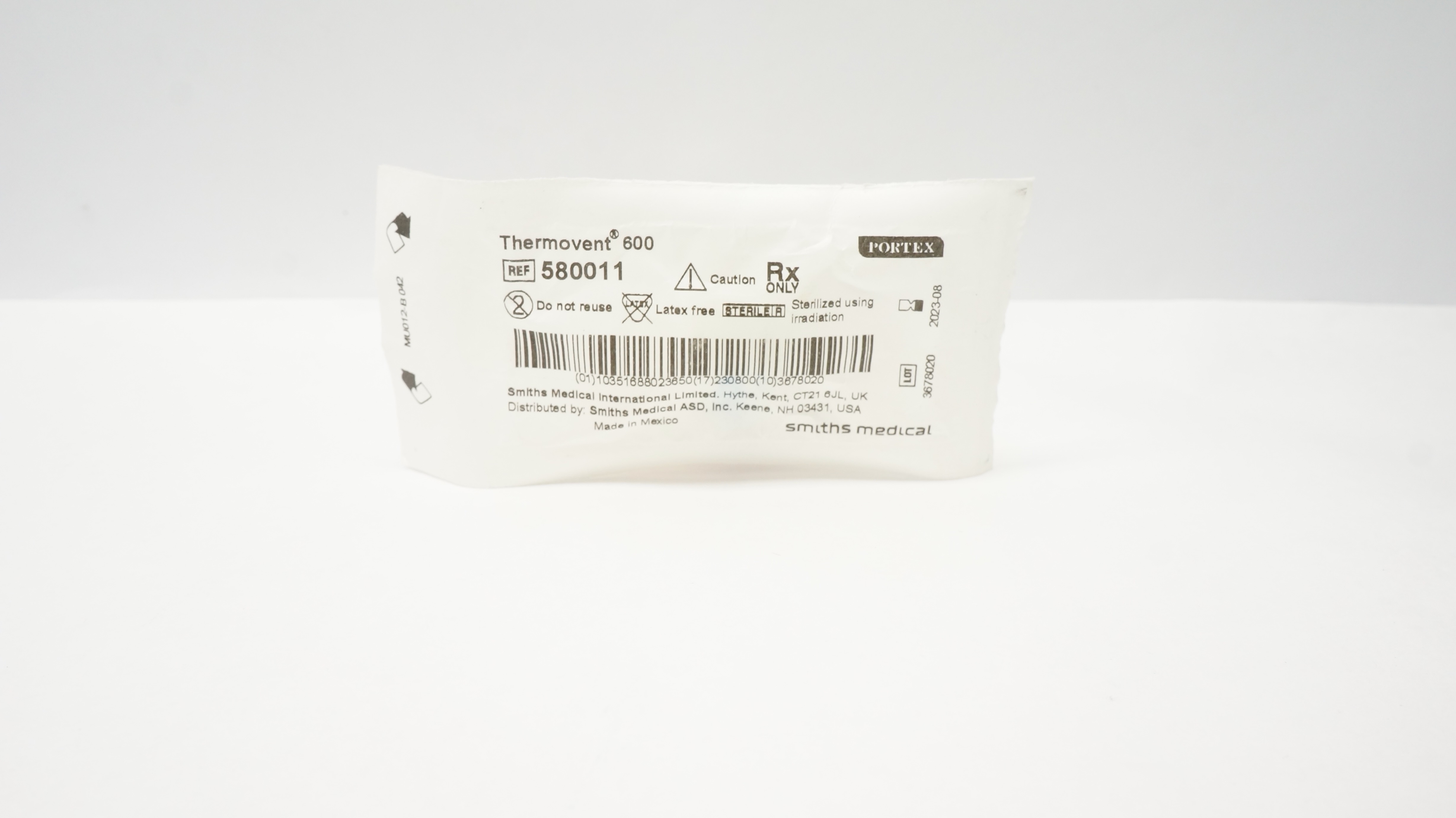 Smiths Medical 580011 Portex Thermovent 600 Heat Moisture Exchanger (x)
