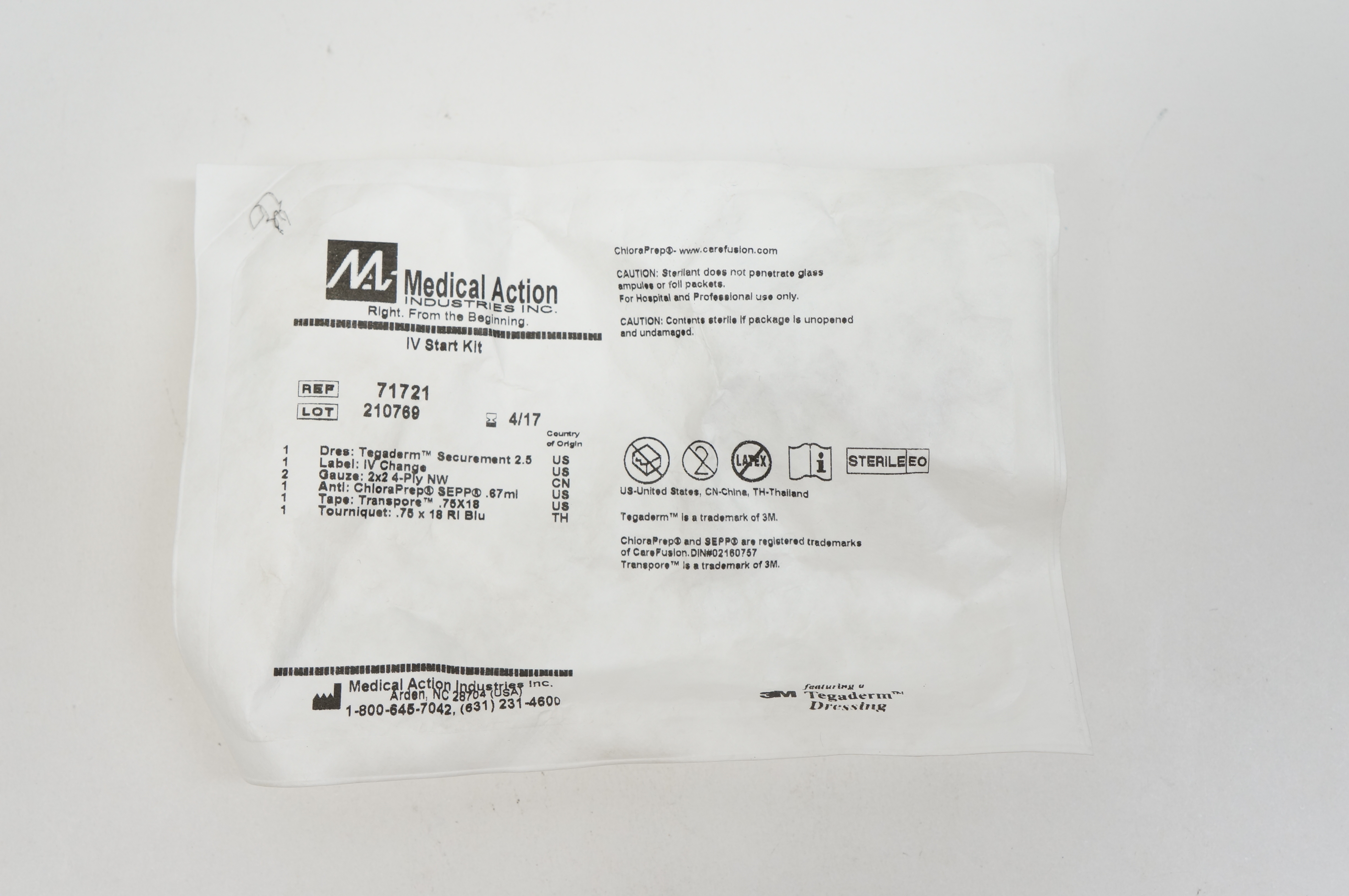 Medical Action 71721 IV Start Kit (x)