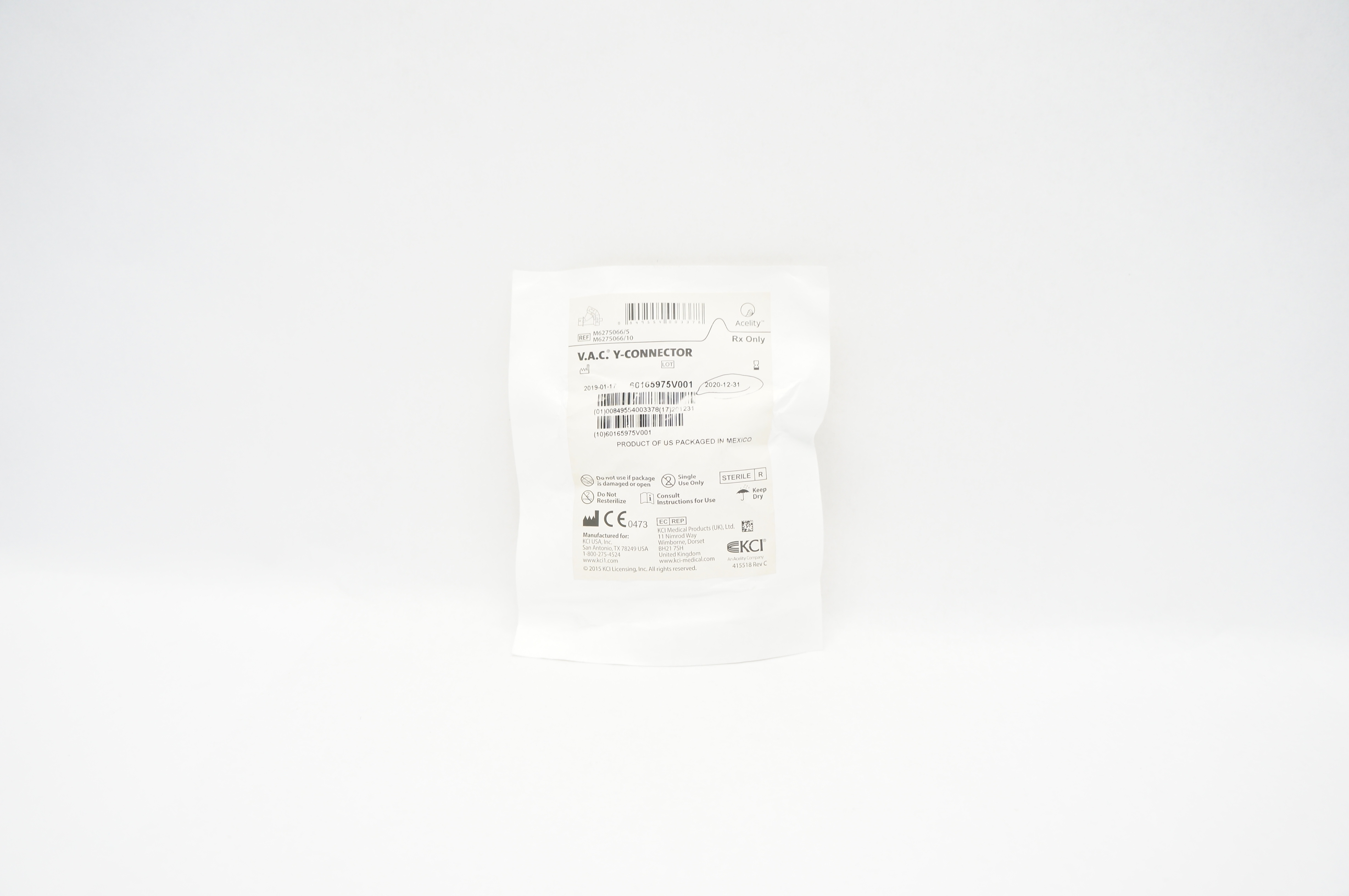 KCI M6275066/5 Acelity V.A.C. Y-Connector (x)
