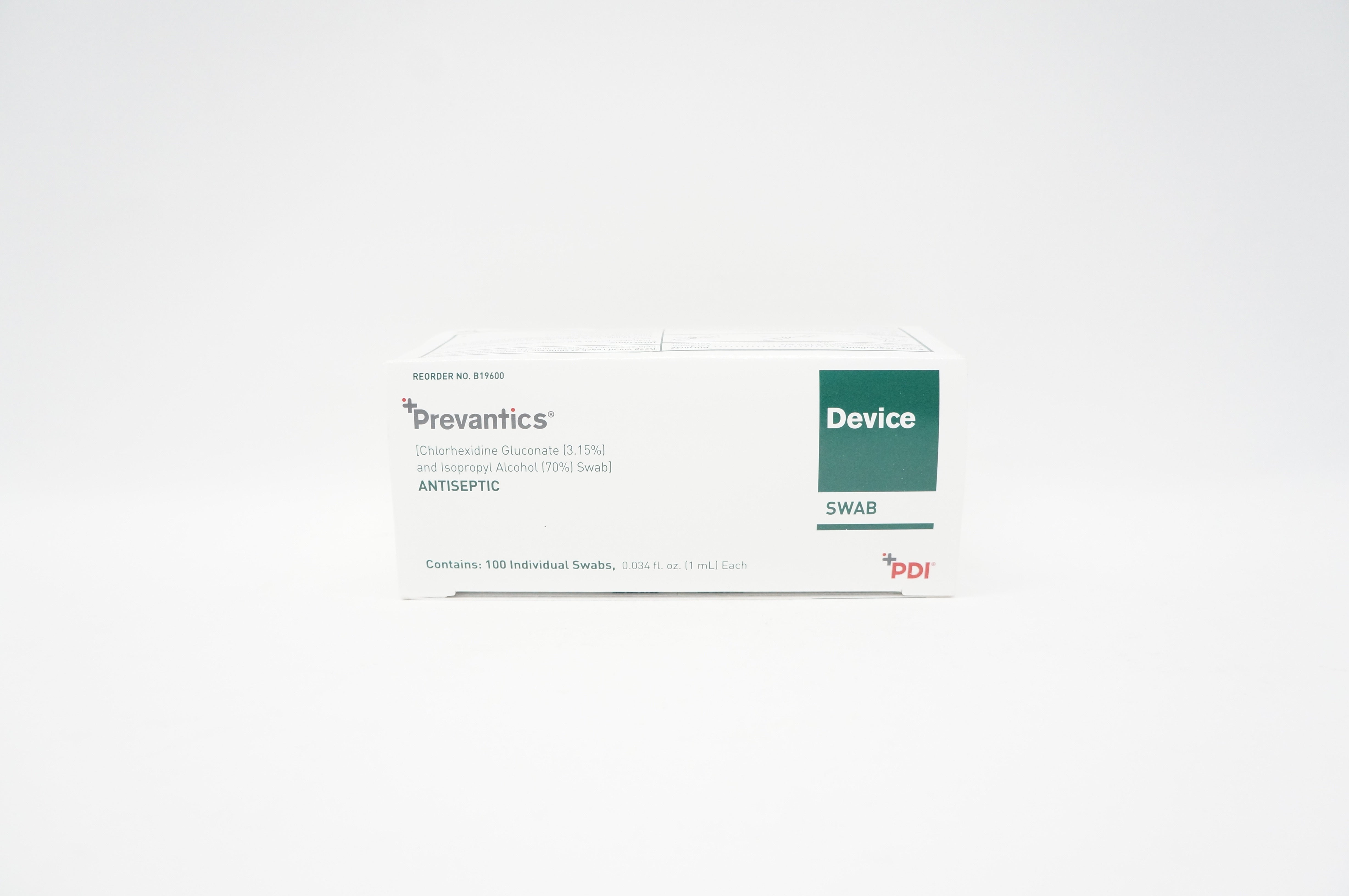 PDI B19600 Prevantics Antiseptic Swab 1mL (x) - Box of 100